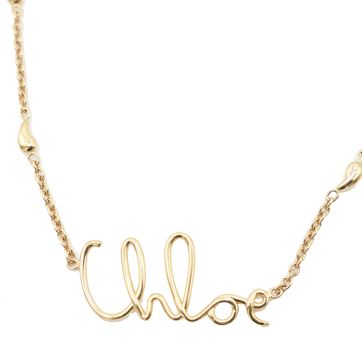 GOLD TONE BRASS NECKLACE