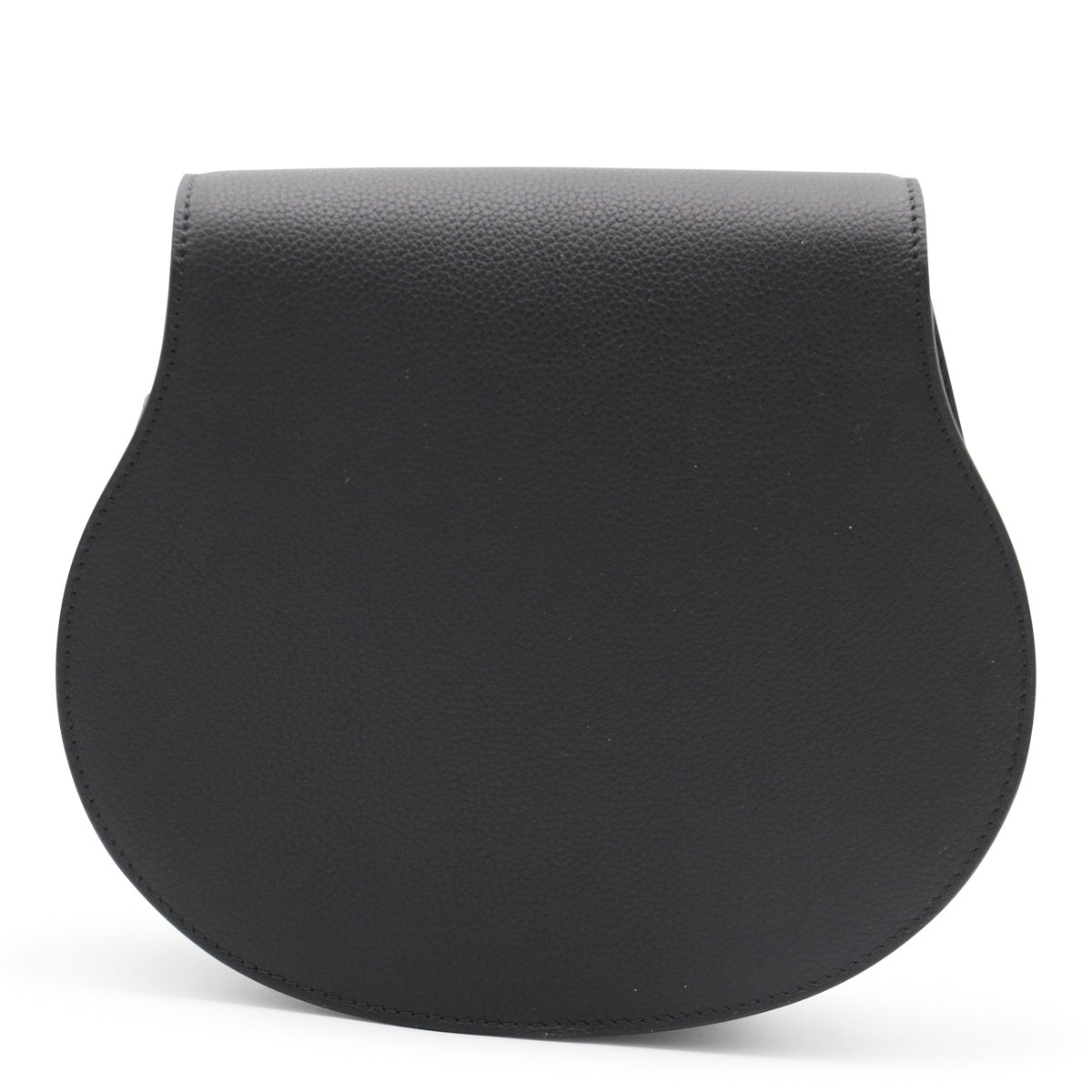 BLACK LEATHER MARCIE SHOULDER BAG