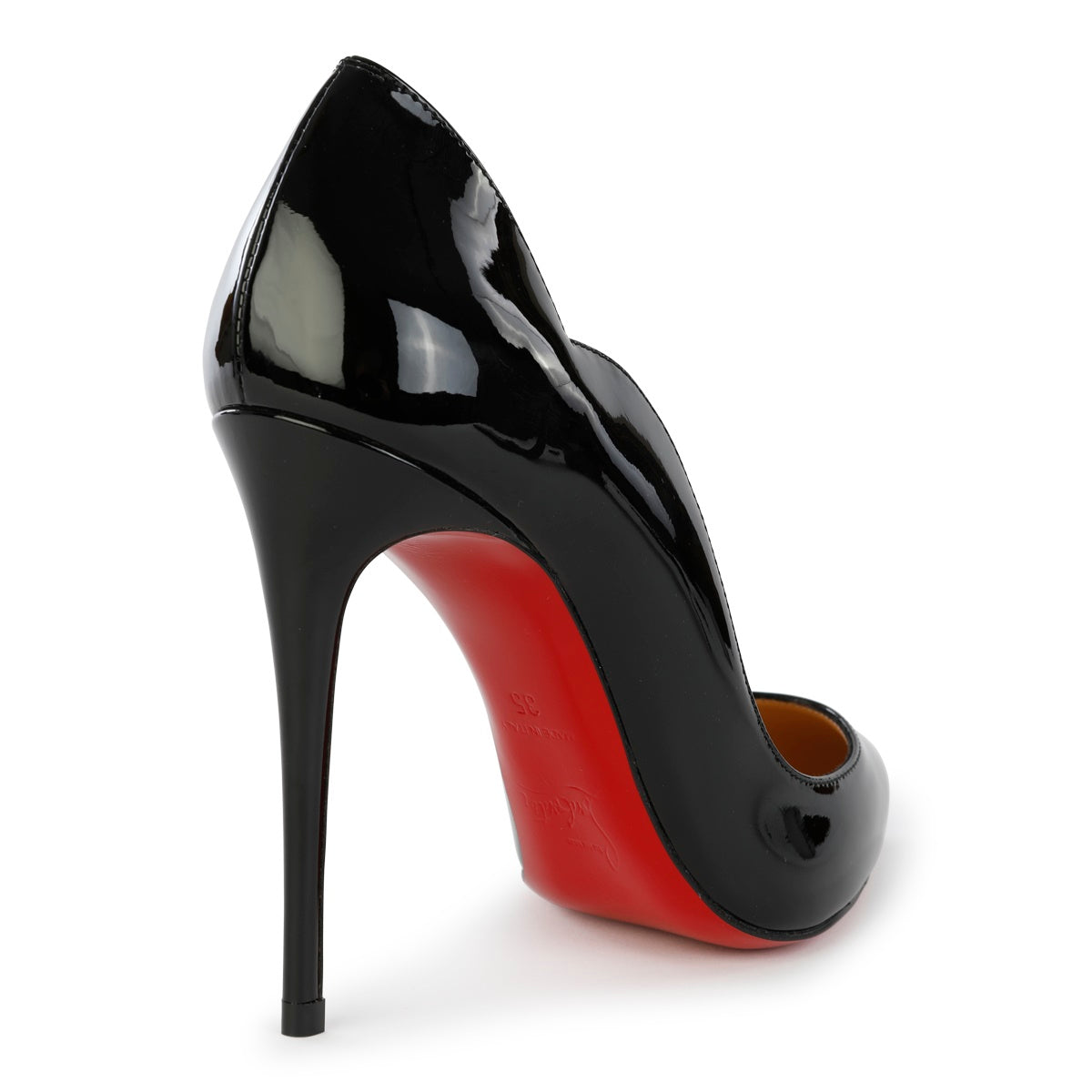 BLAKC LEATHER HOT CHICK 100 PATENT PUMPS
