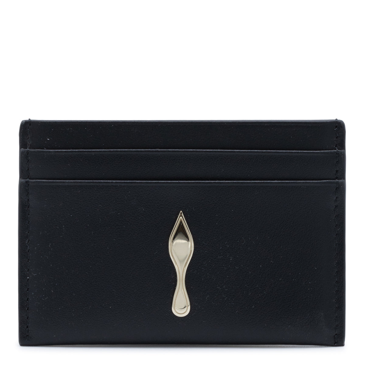 BLACK LEATHER CARD HOLDER