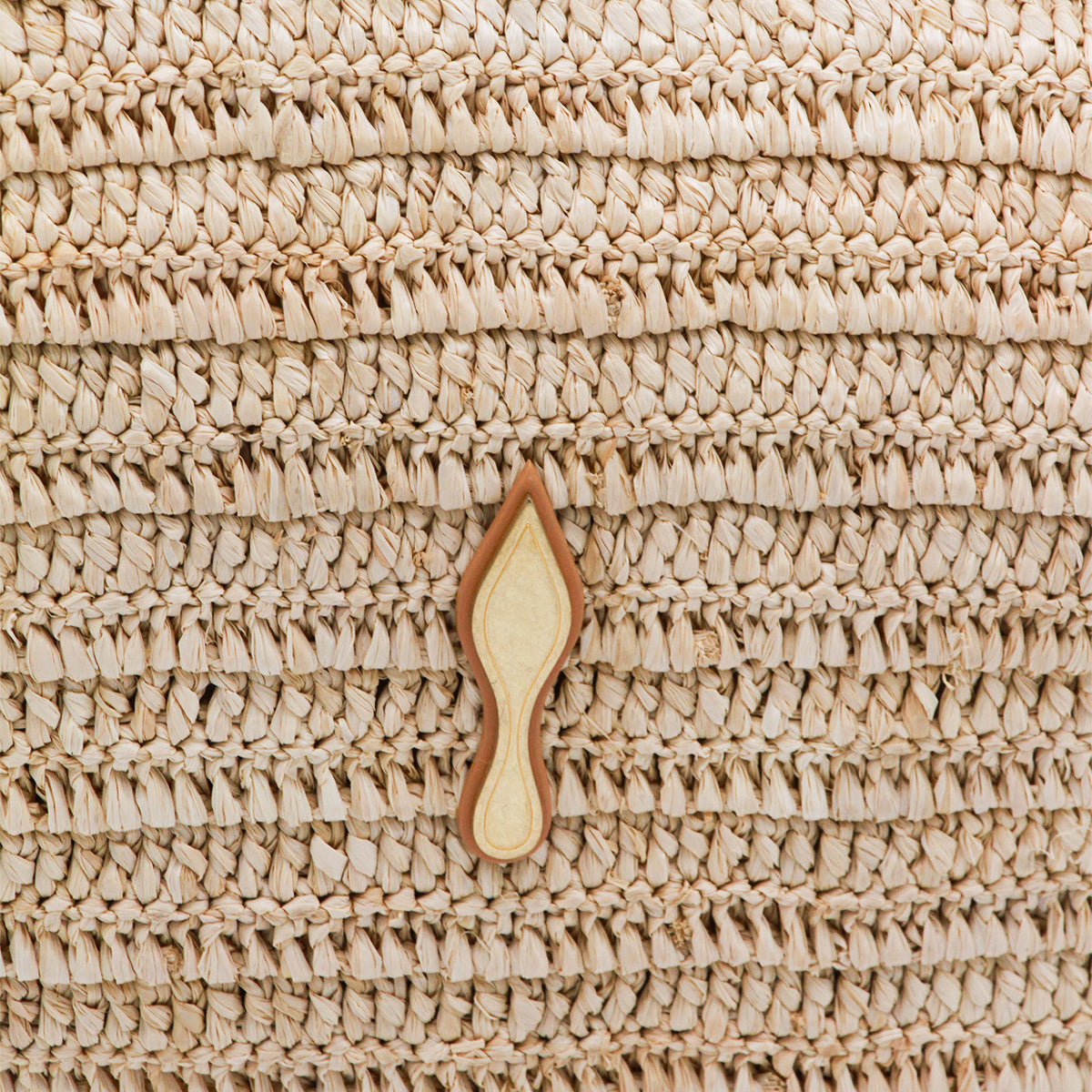 NATURAL RAFFIA VENUS BASKET TOTE BAG