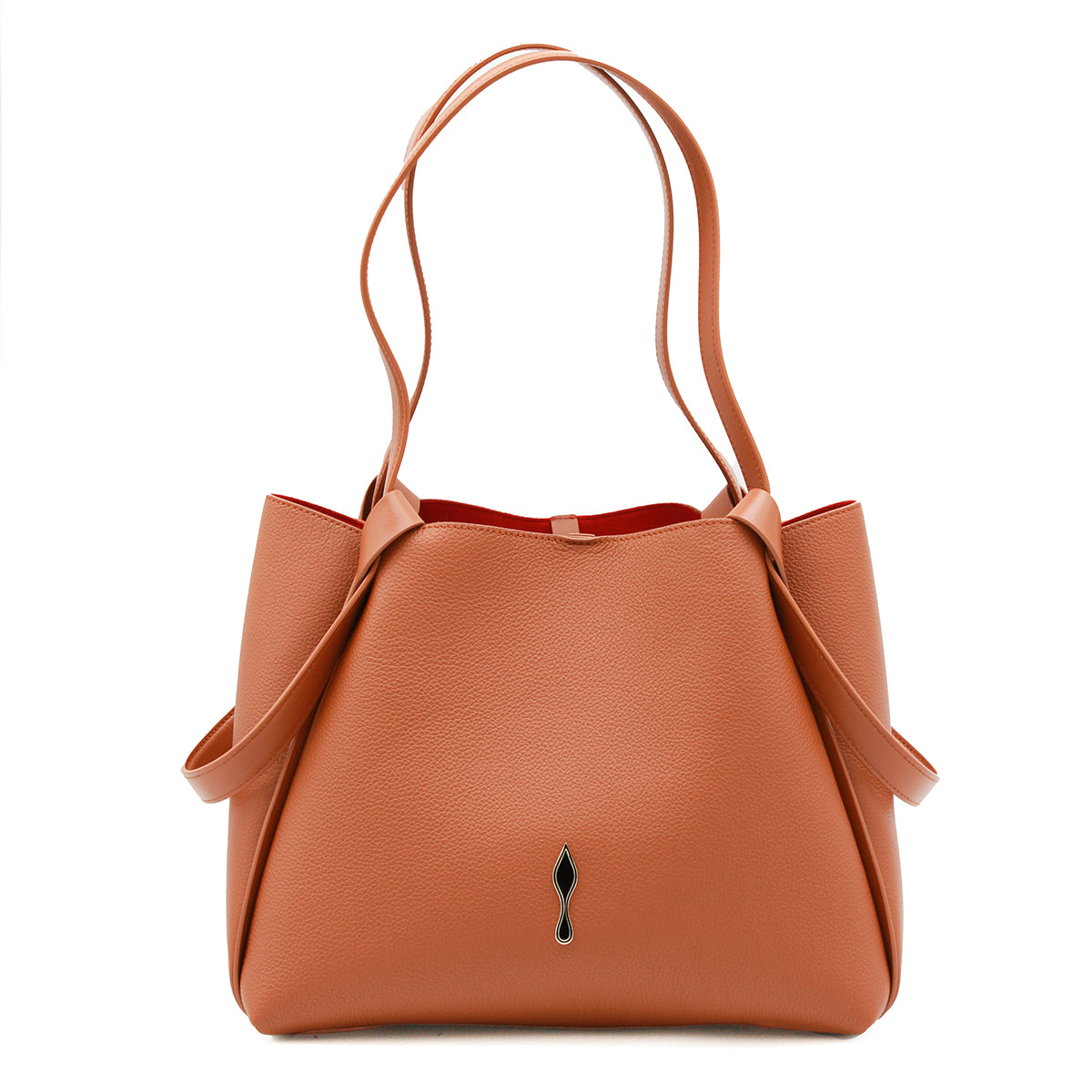 COGNAC LEATHER BETTINA TOTE SMALL SHOULDER BAG