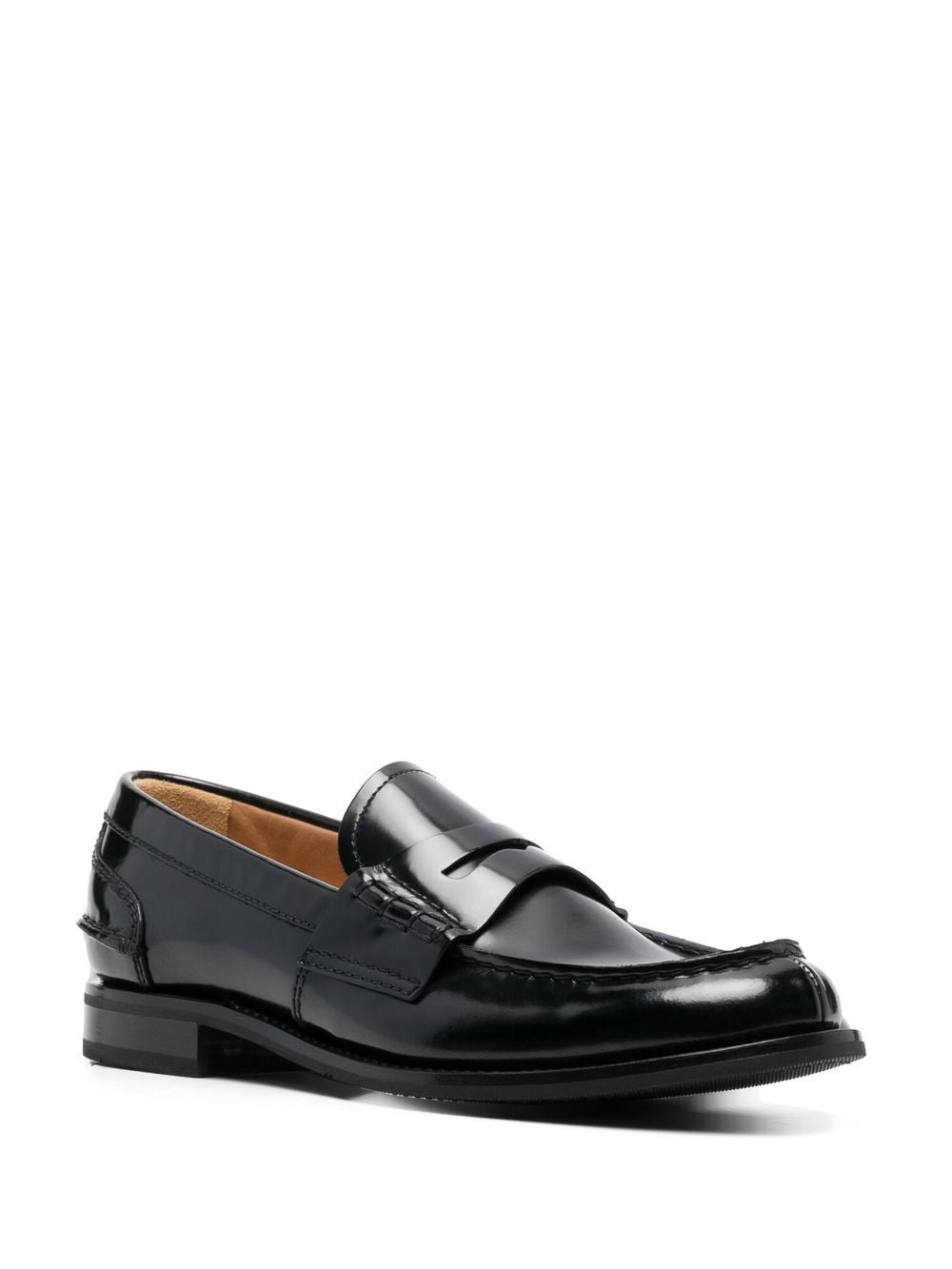 BLACK LEATHER PEMBREY W5 LOAFERS