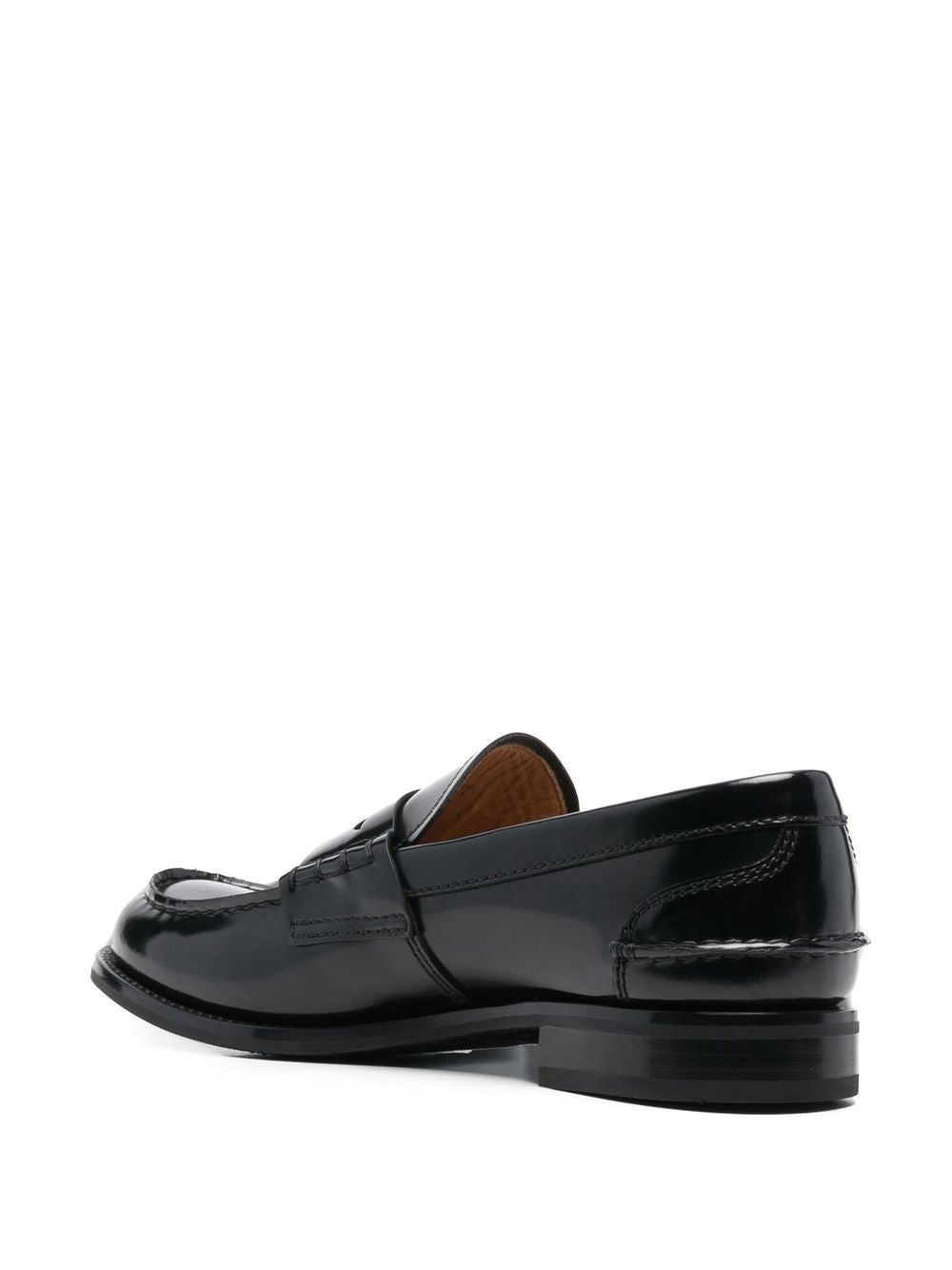 BLACK LEATHER PEMBREY W5 LOAFERS