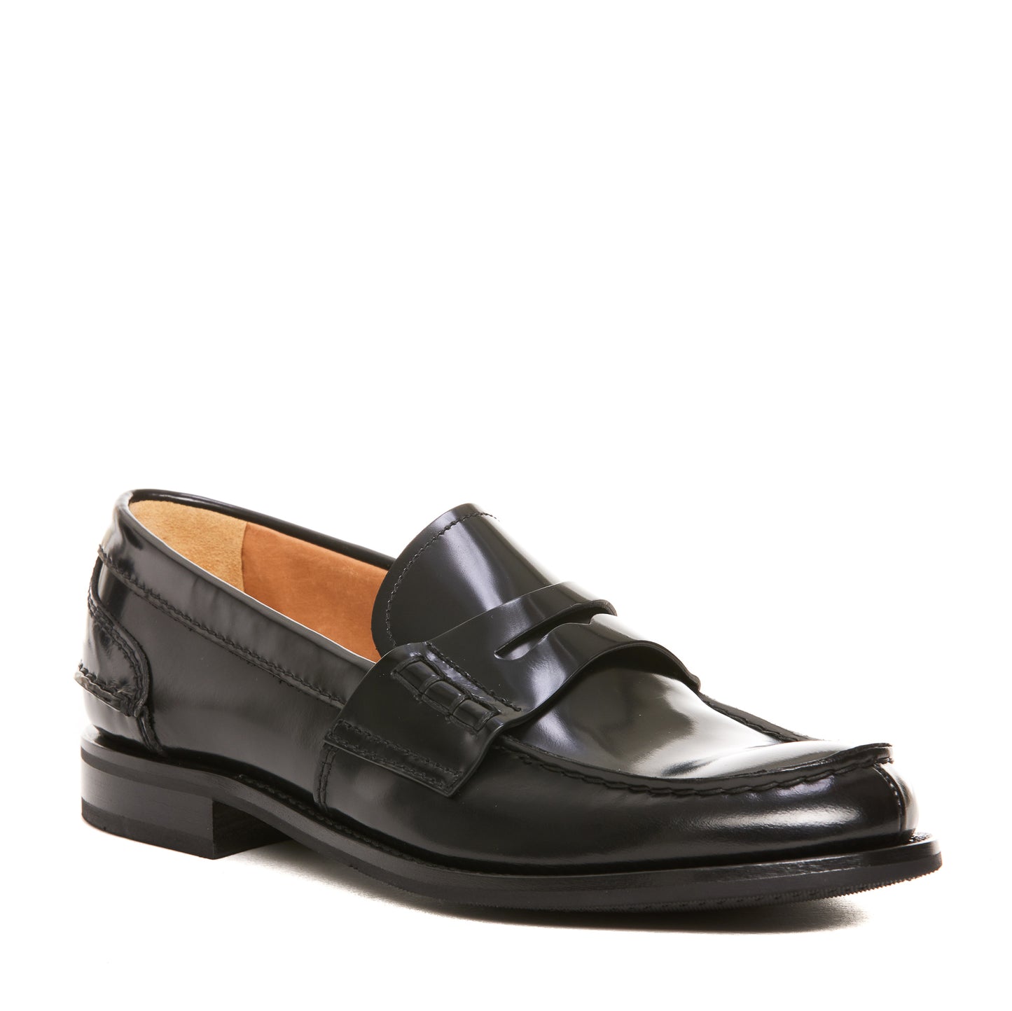 BLACK LEATHER PEMBREY W5 LOAFERS