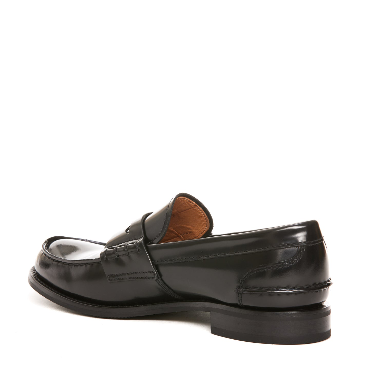 BLACK LEATHER PEMBREY W5 LOAFERS
