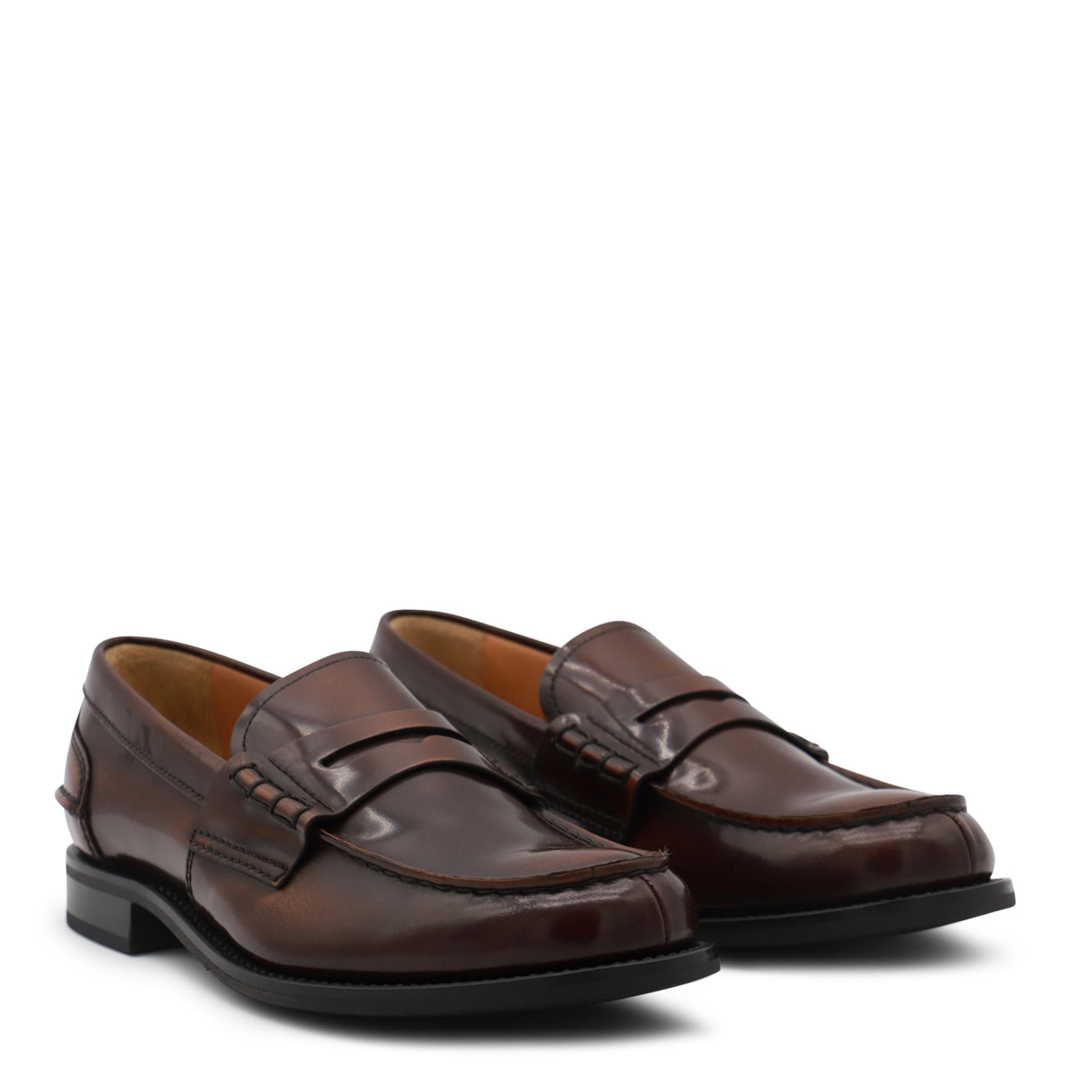 BROWN LEATHER LOAFERS