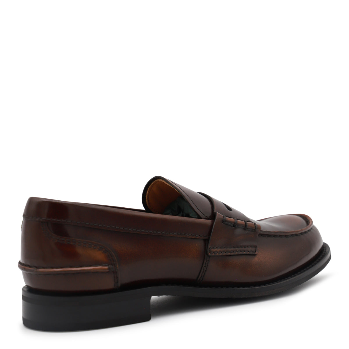 BROWN LEATHER LOAFERS