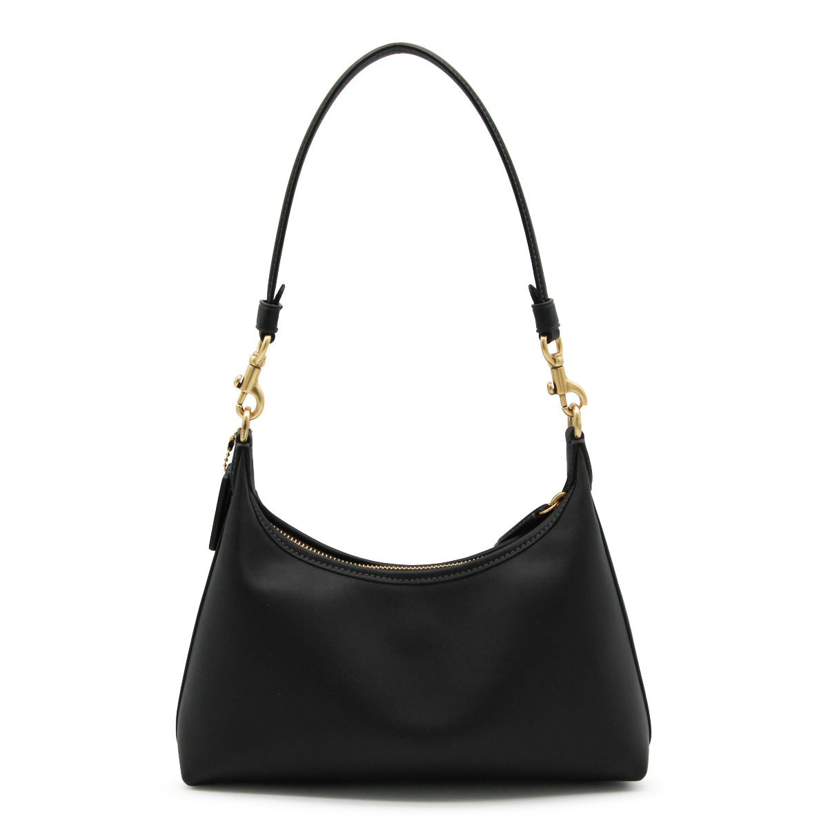 BLACK LEATHER JULIET SHOULDER BAG
