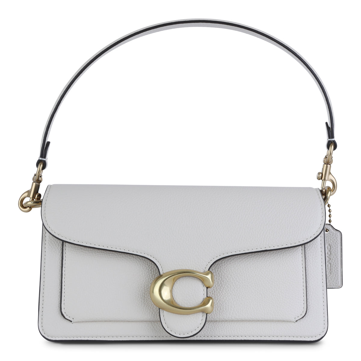 WHITE LEATHER SHOULDER BAG