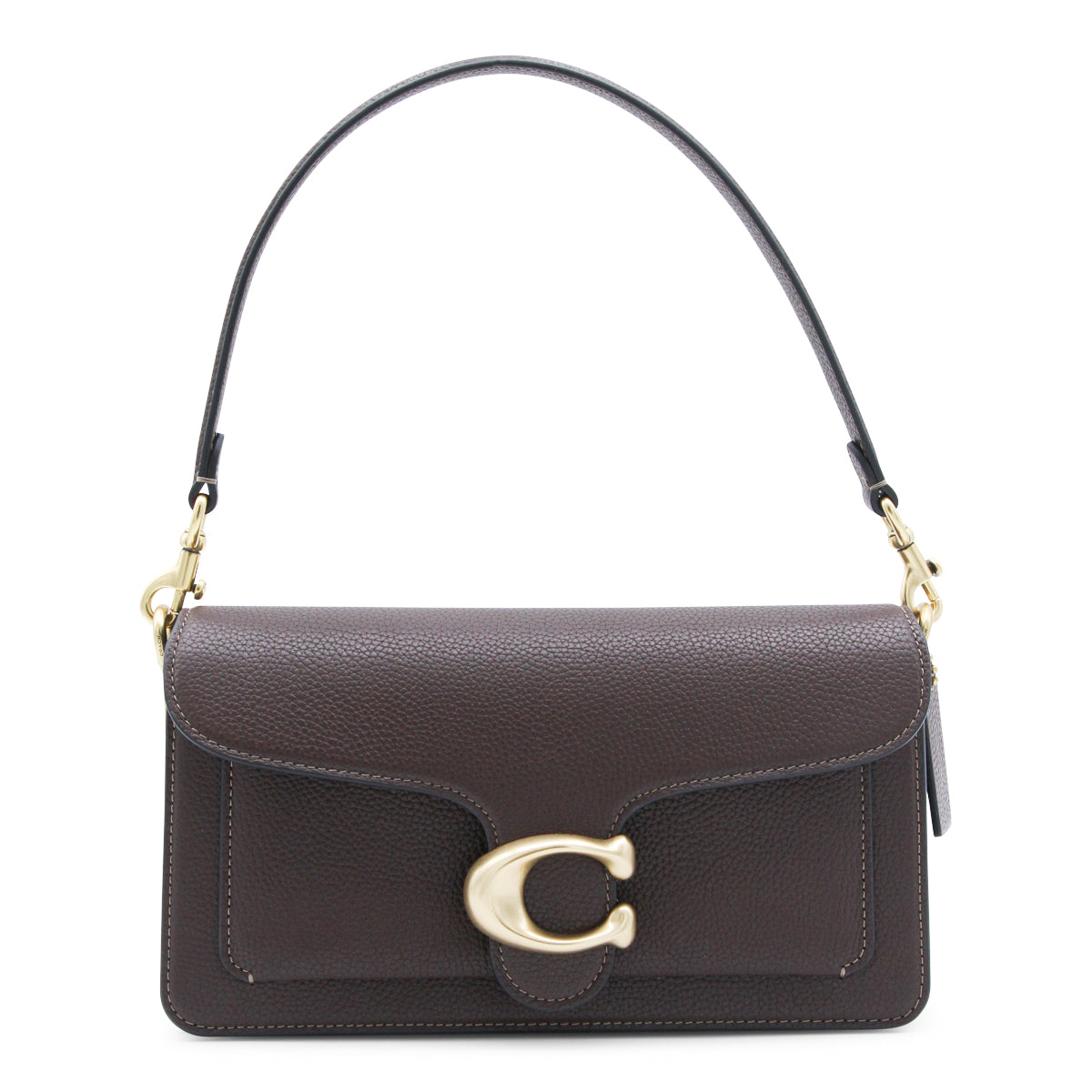 MAPLE POLISHED PEBBLE LEATHER TABBY SHOULDER BAG
