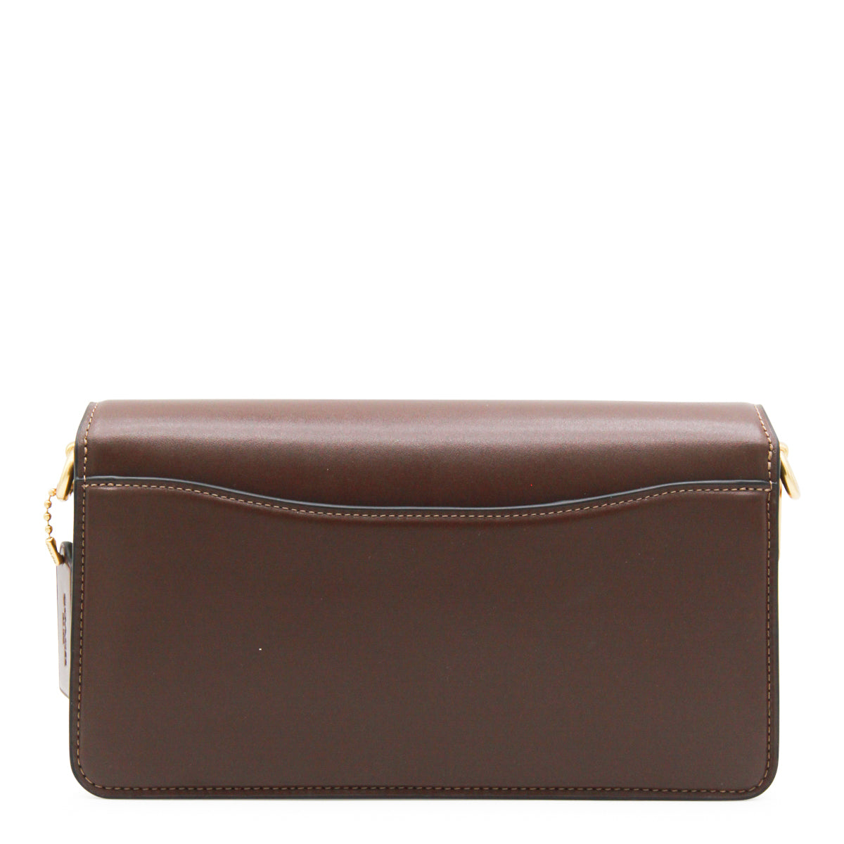 BROWN LEATHER TABBY 26 SHOULDER BAG