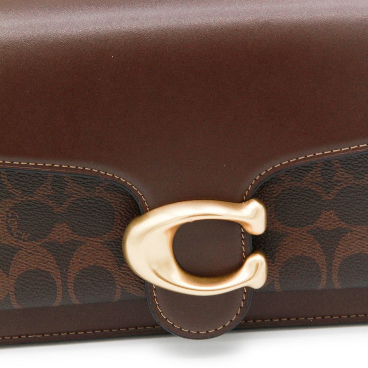 BROWN LEATHER TABBY 26 SHOULDER BAG