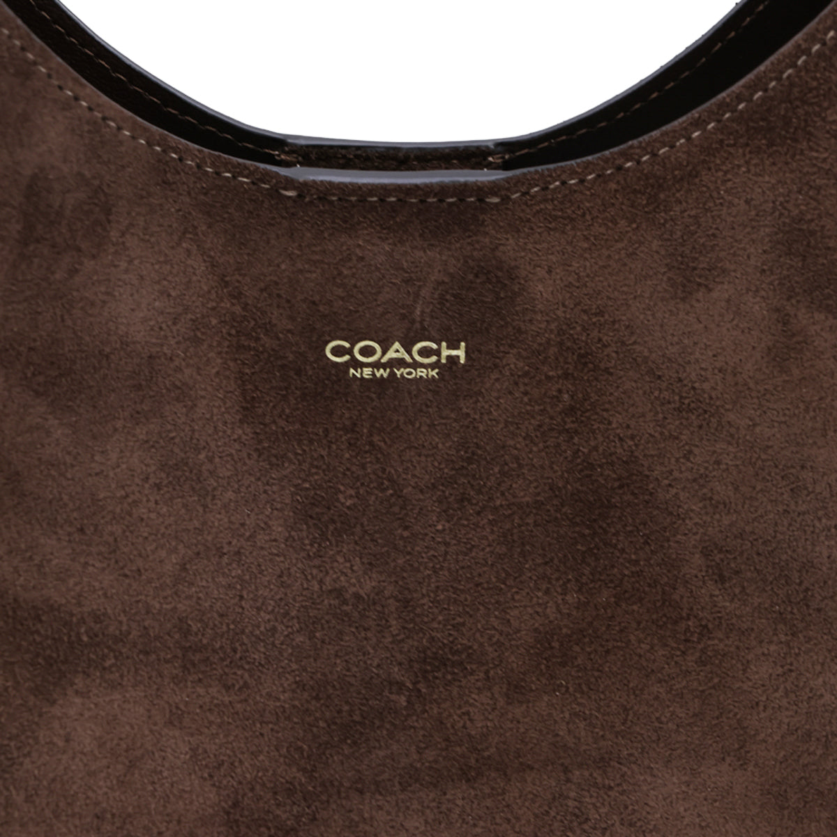 DARK CHOCOLATE SUEDE BROOKLYN SHOULDER BAG