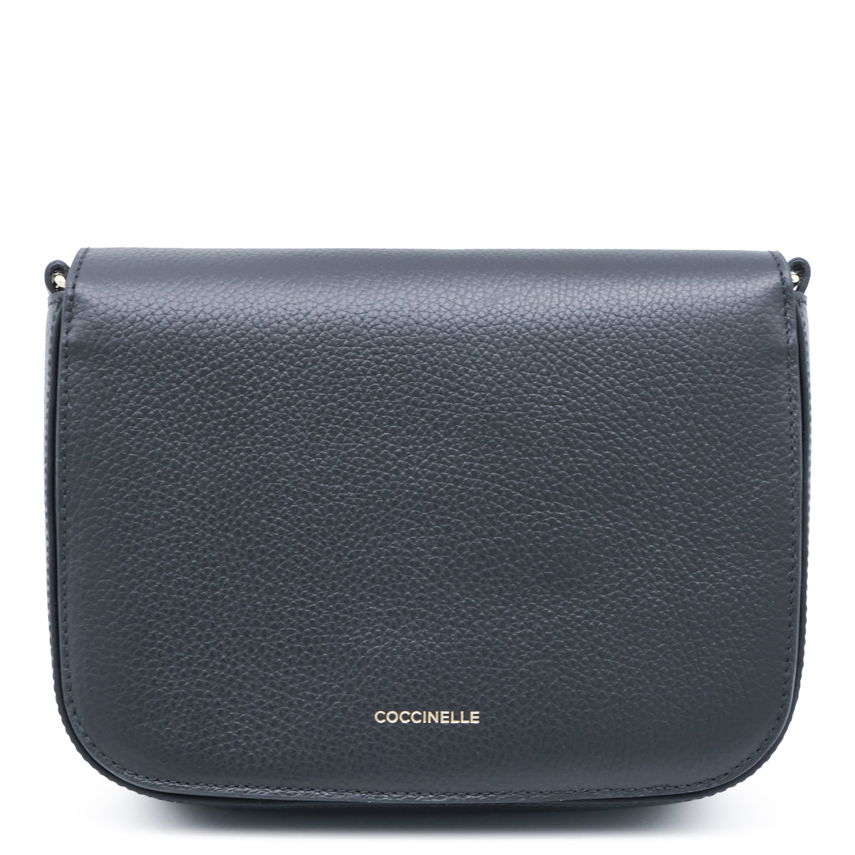 BLACK LEATHER C-ME CROSSBODY BAG