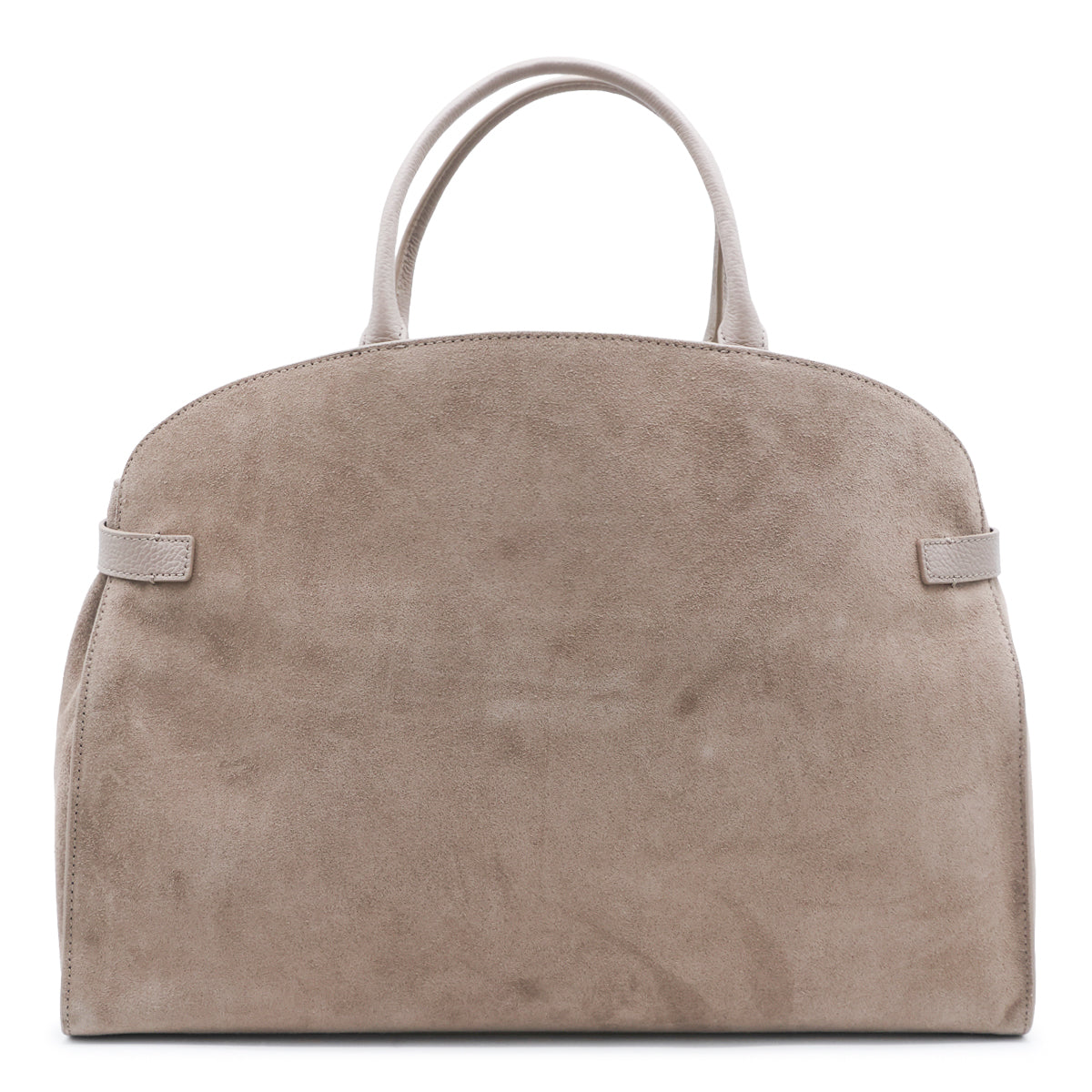 WARM TAUPE SUEDE SABINE TOP HANDLE BAG