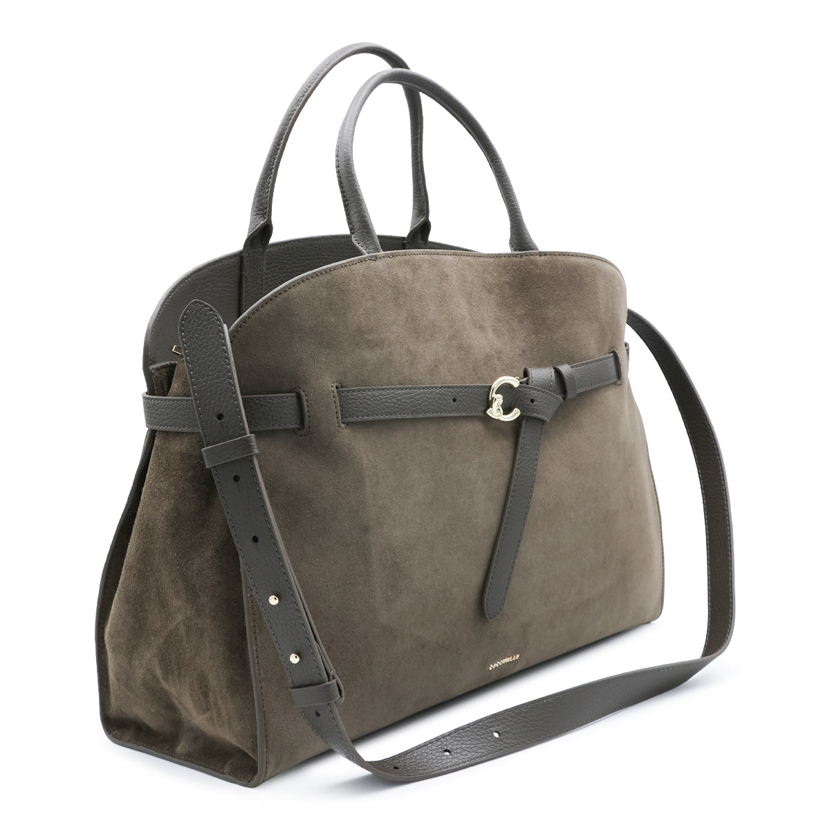 MUD SUEDE SABINE TOP HANDLE BAG