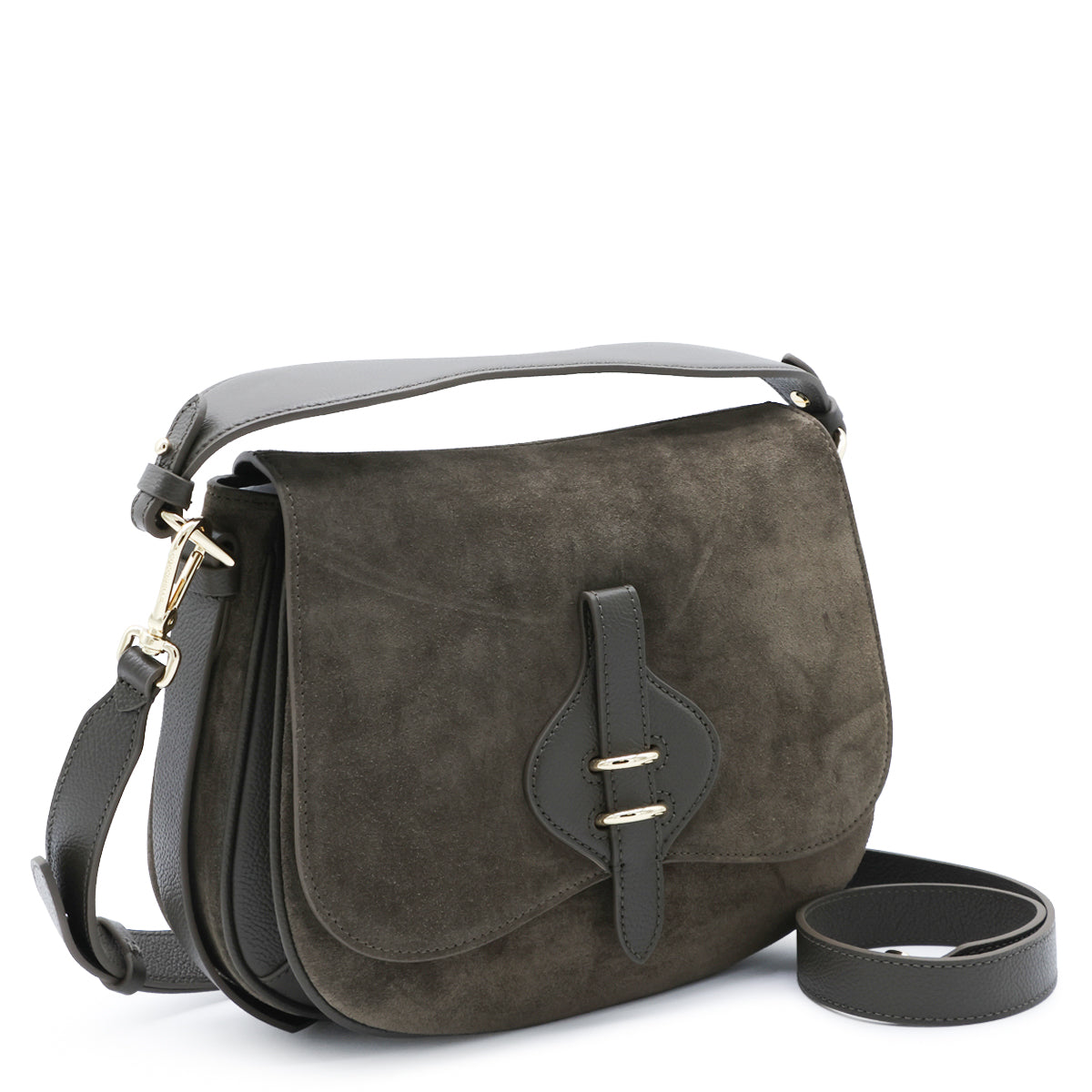 MUD SUEDE MAVERY MEDIUM CROSSBODY BAG