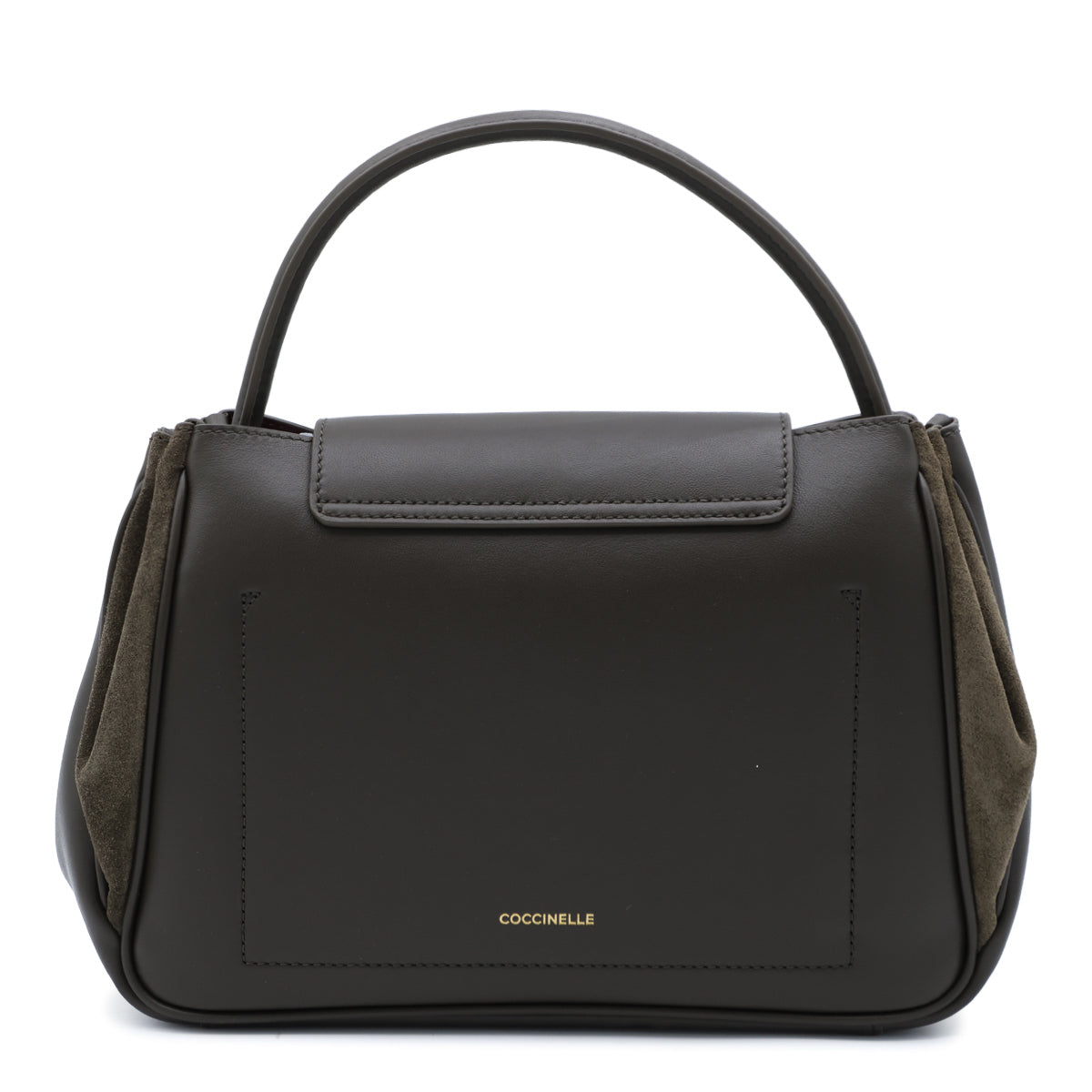 MUD LEATHER PANSY MEDIUM TOP HANDLE BAG