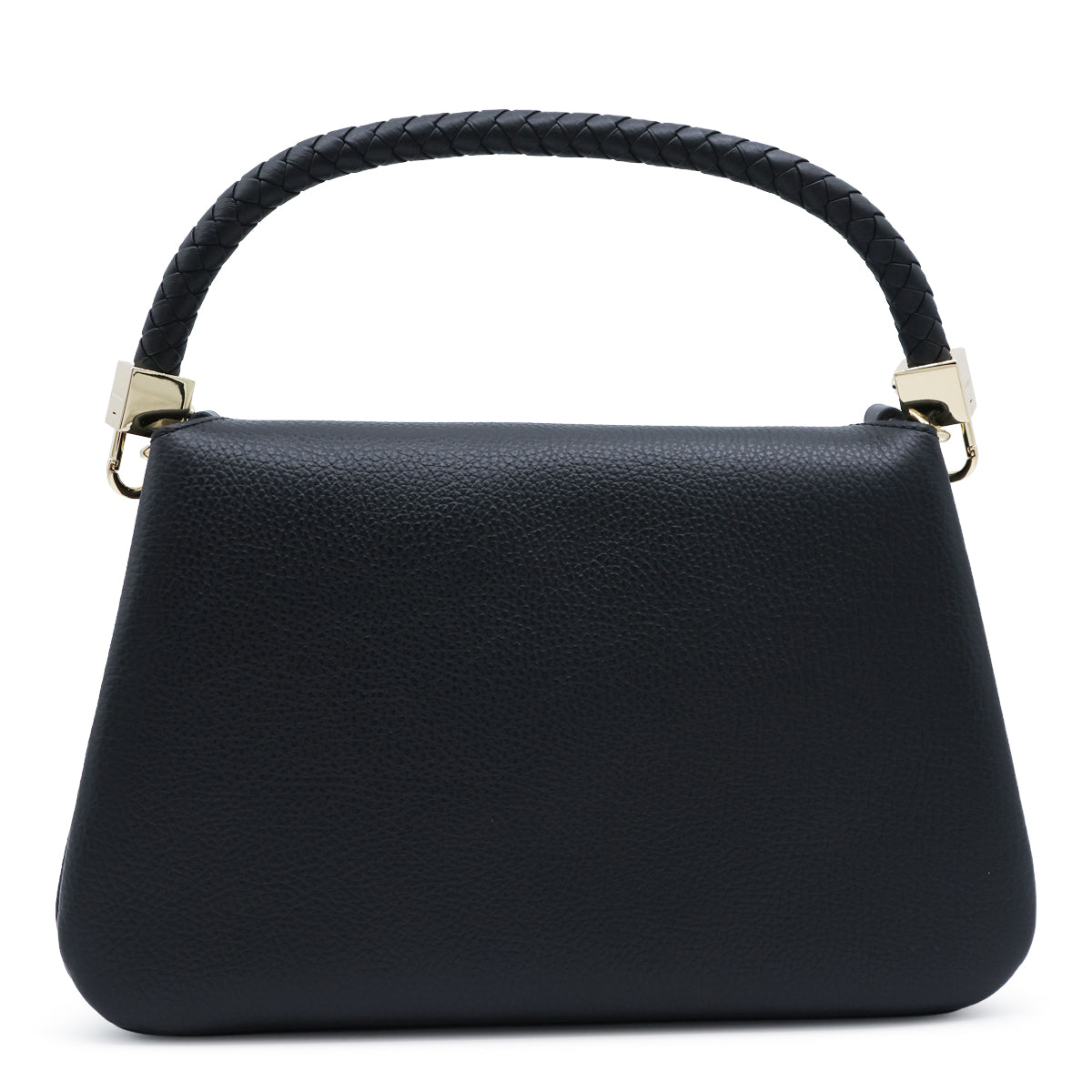 BLACK LEATHER TIGGY SHOULDER BAG