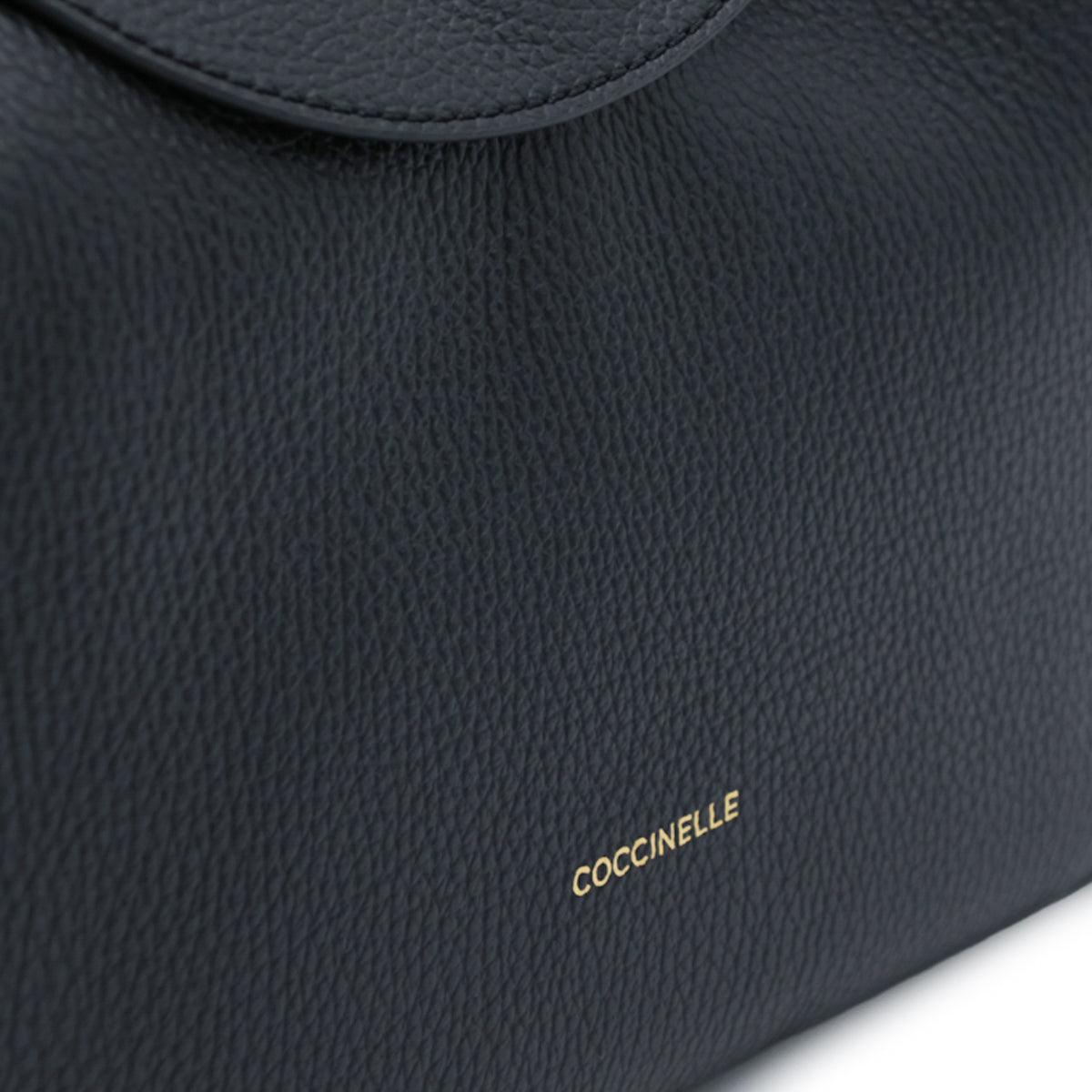 BLACK LEATHER TIGGY SHOULDER BAG