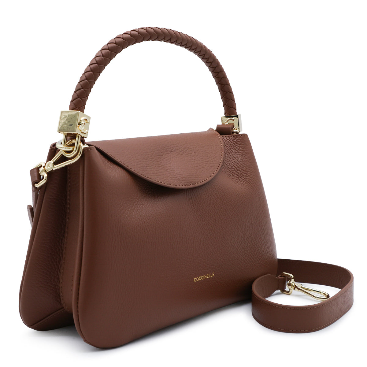 COGNAC LEATHER TIGGY SHOULDER BAG