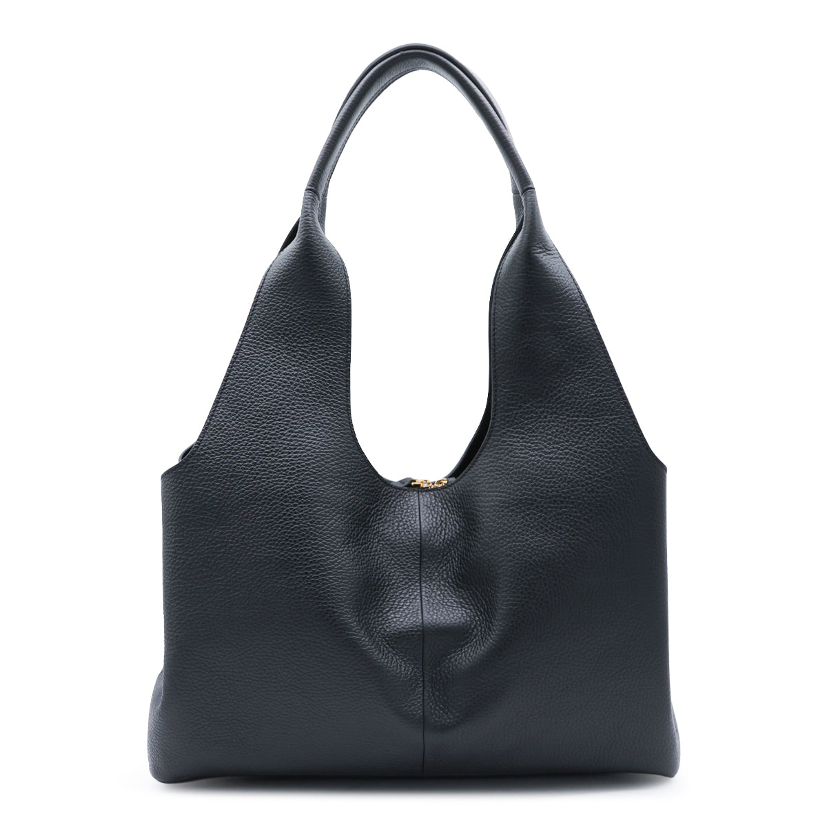 BLACK LEATHER NELL SHOULDER BAG