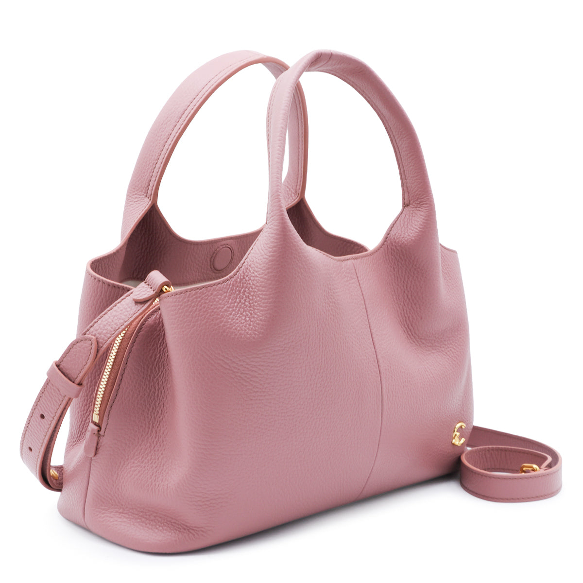 WINTER ROSE LEATHER NELL TOP HANDLE BAG