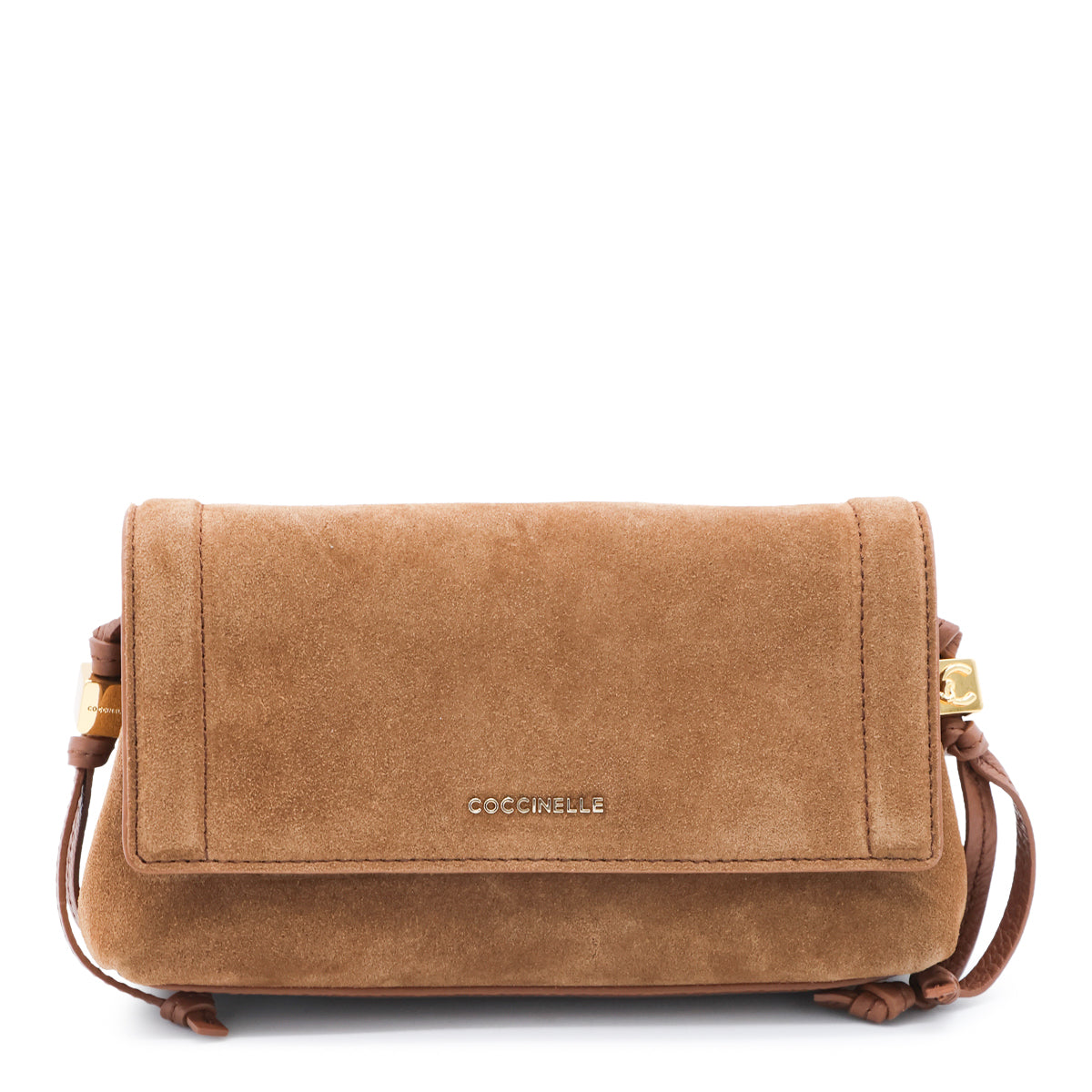 COGNAC SUEDE THESS CROSSBODY BAG