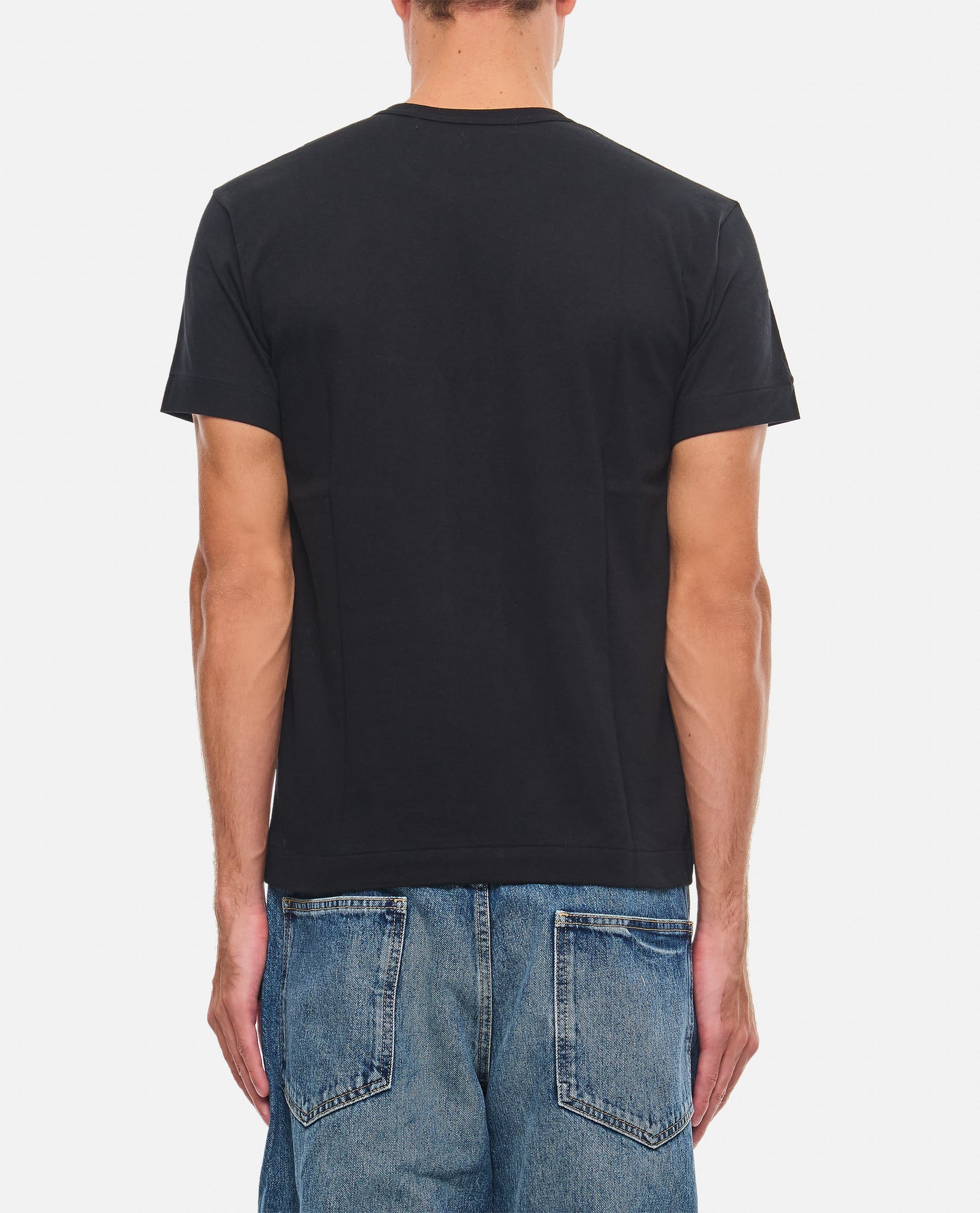 BLACK T-SHIRT WITH UNISEX LOGO