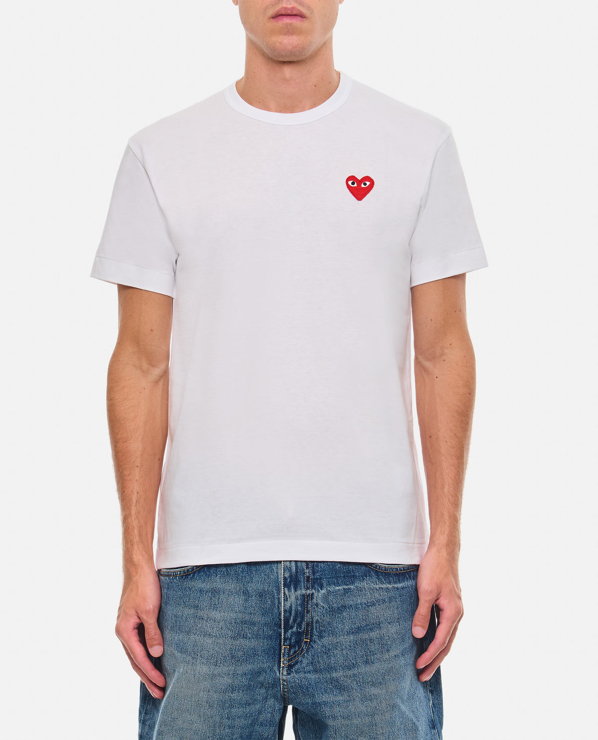 WHITE T-SHIRT WITH LOGO