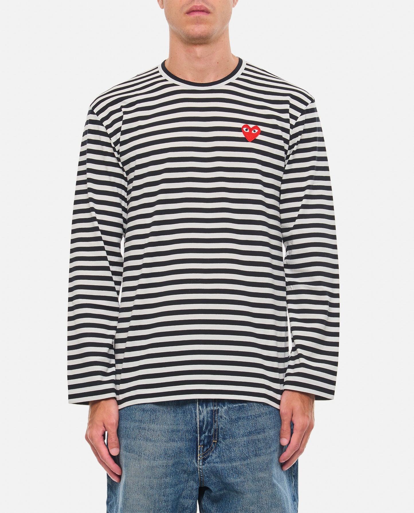 RED EMBLEM LS PLAY T-SHIRT