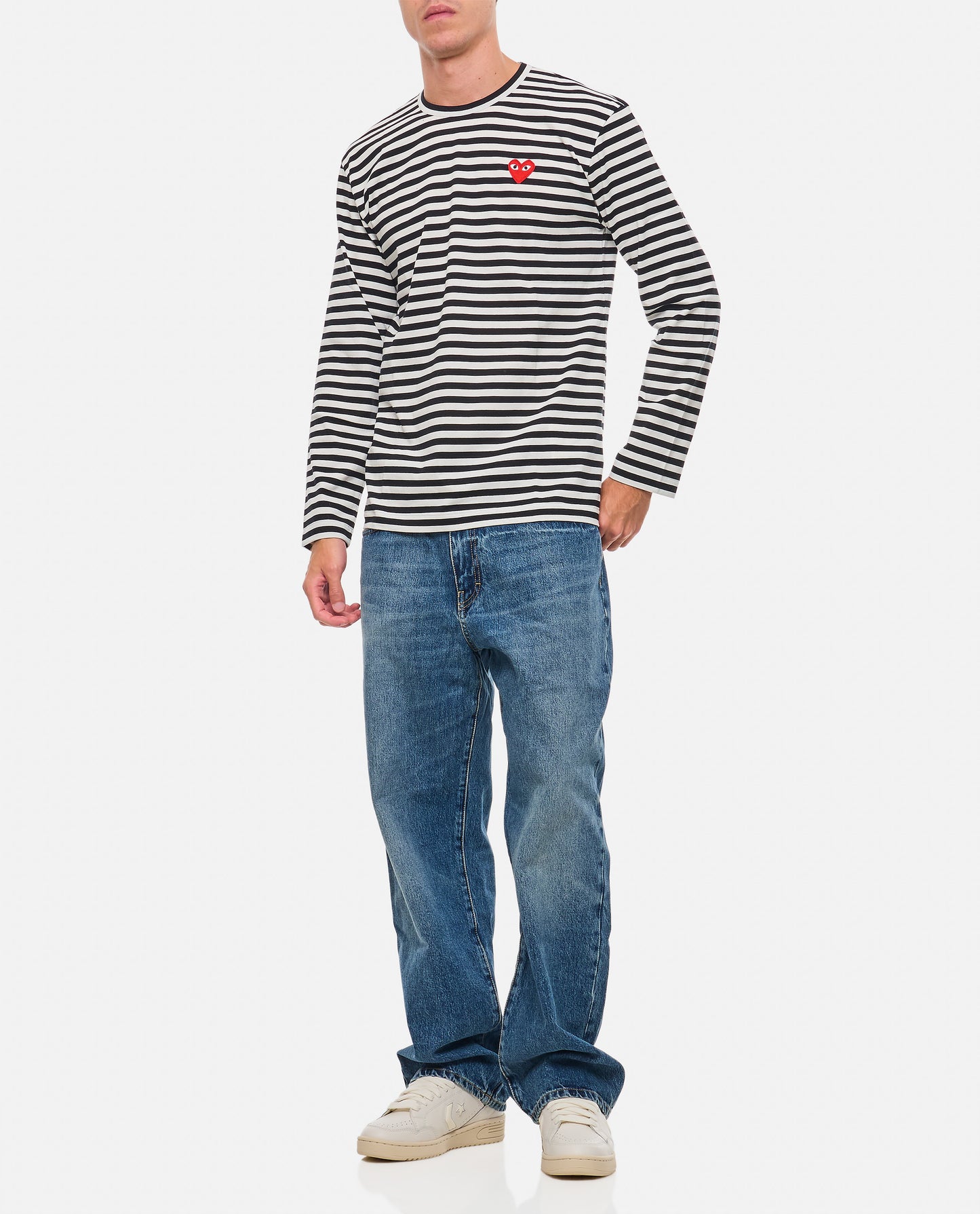 RED EMBLEM LS PLAY T-SHIRT