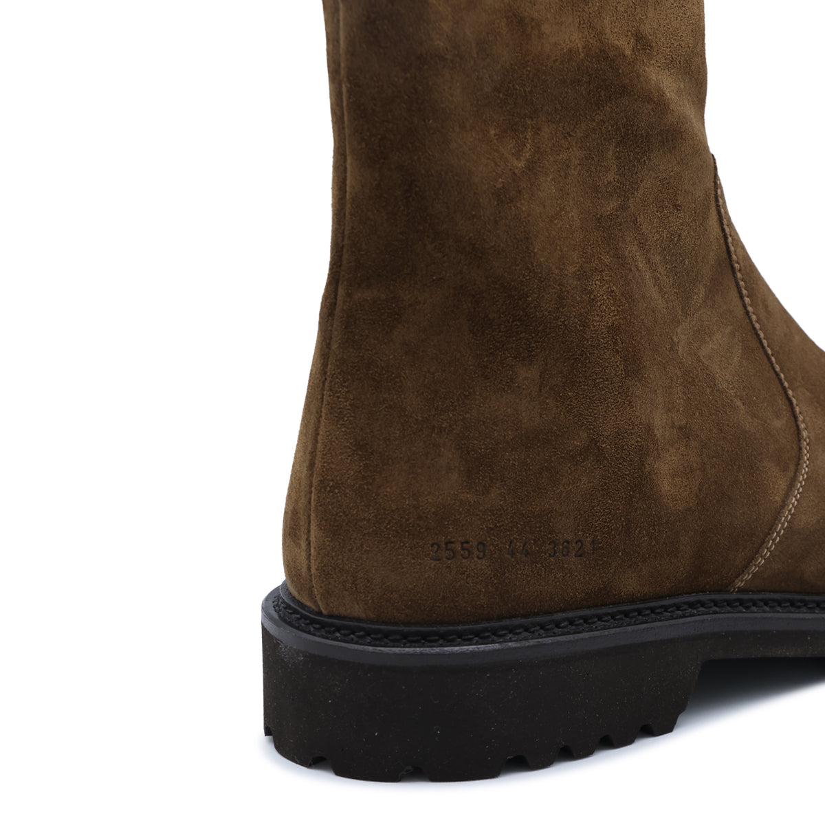 BROWN SUEDE PUMA ZIPPED BOOTS