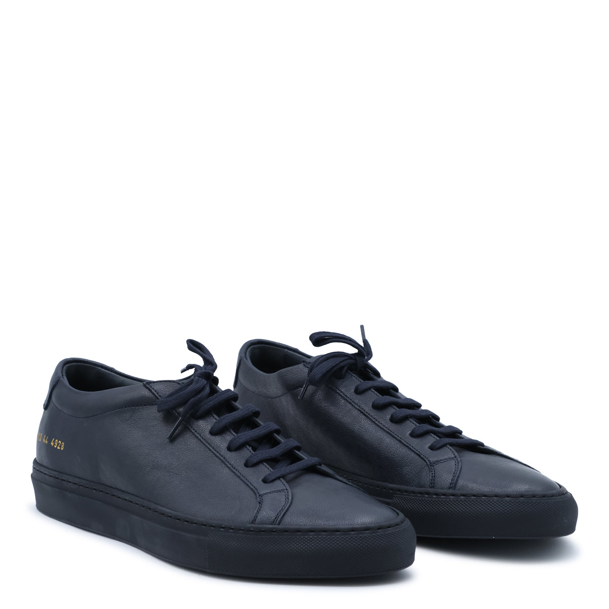 NAVY LEATHER ACHILESS PREMIUM SNEAKERS