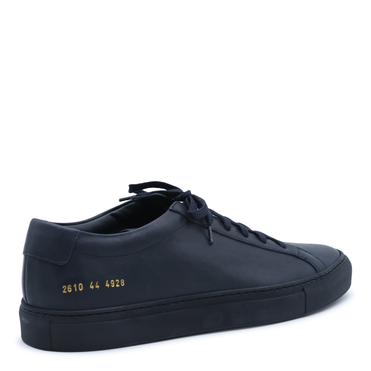 NAVY LEATHER ACHILESS PREMIUM SNEAKERS