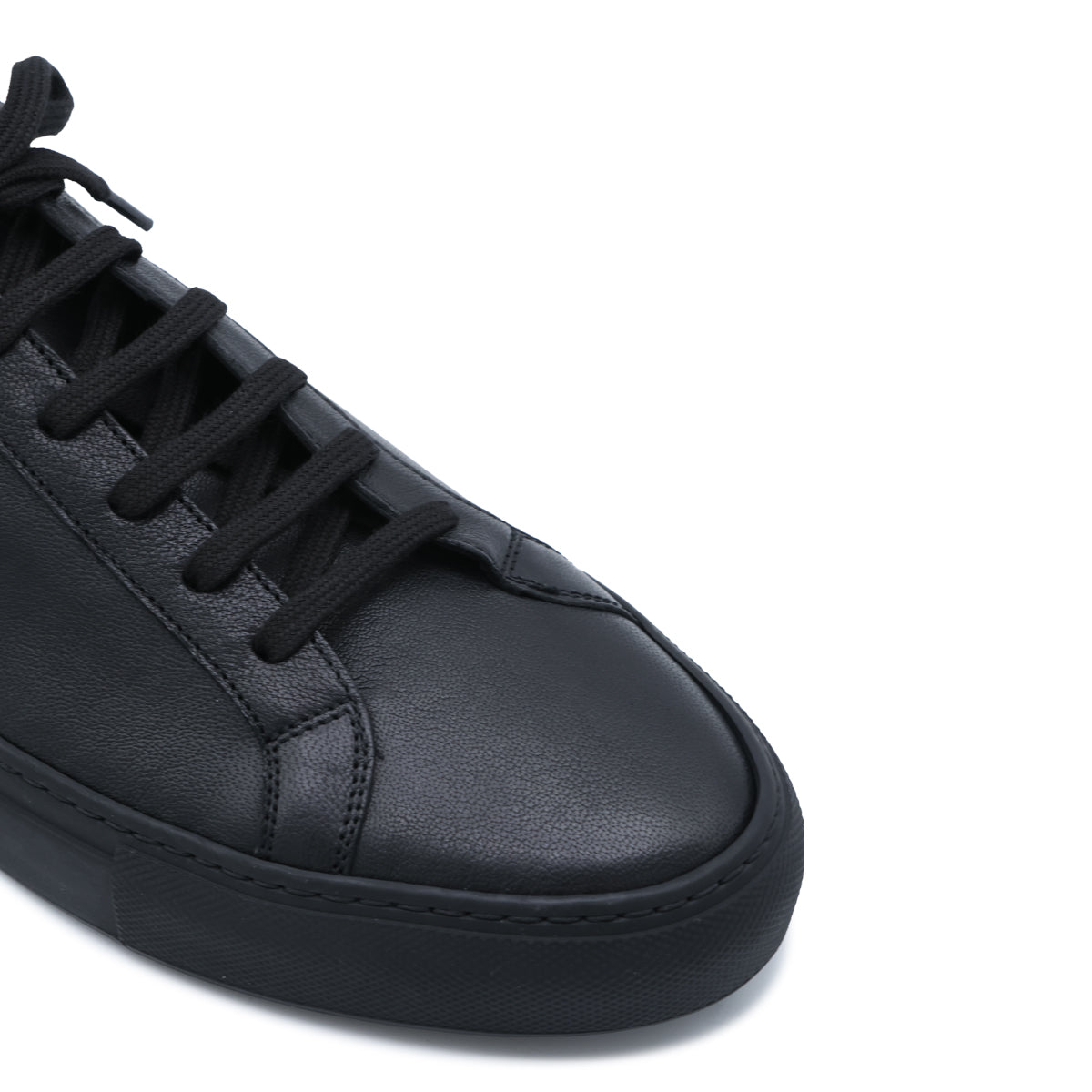 BLACK LEATHER ACHILLES PREMIUM SNEAKERS