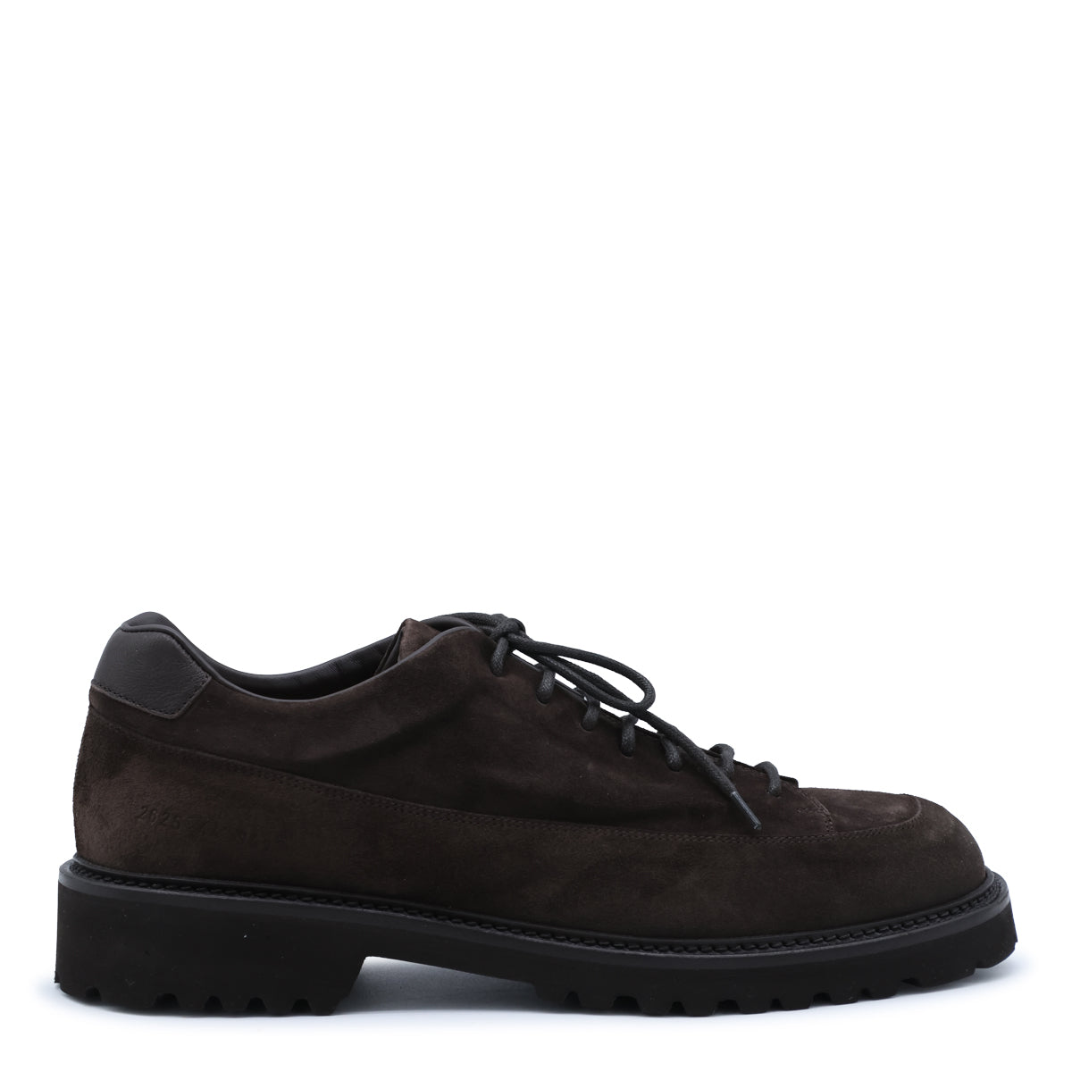 DARK BROWN LEATHER HIKER LOW LACE UP SHOES