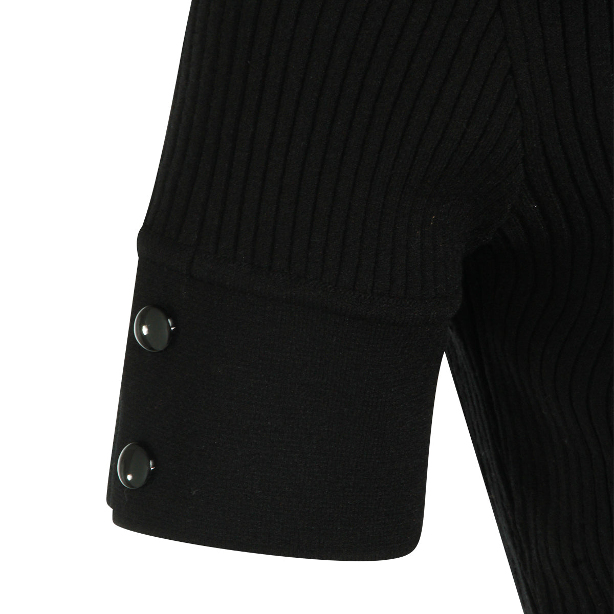 BLACK STRETCH POLO SHIRT