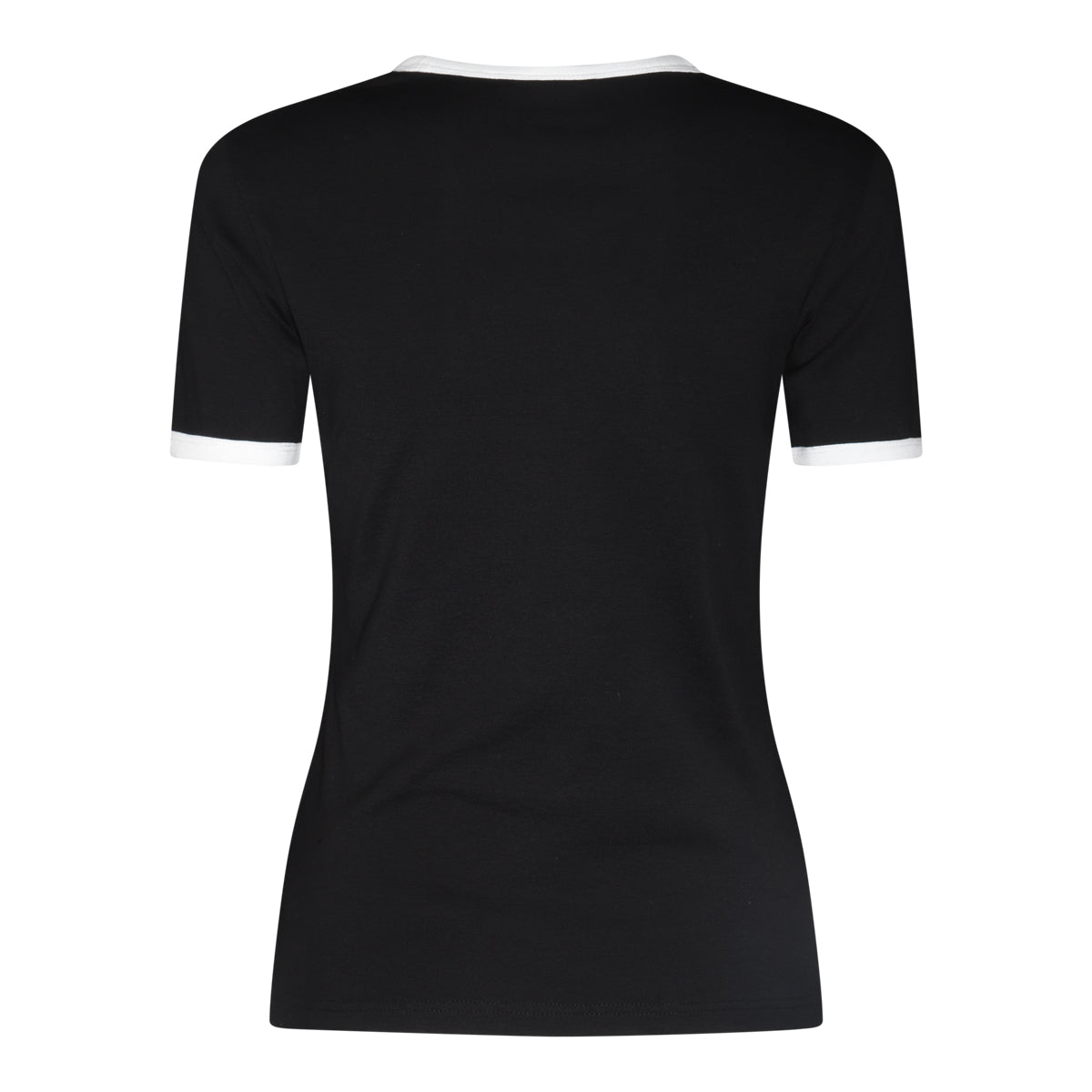 BLACK AND WHITE COTTON T-SHIRT
