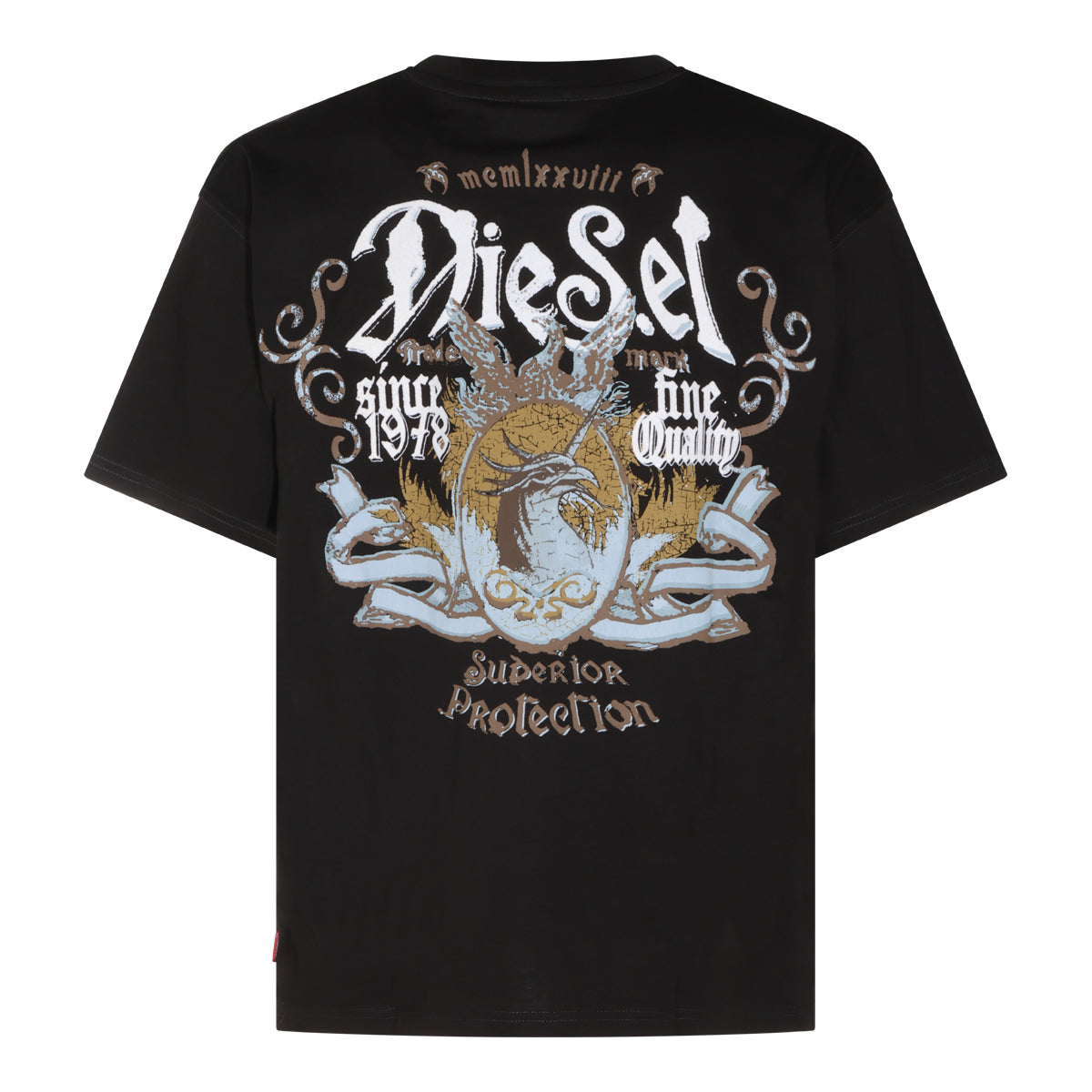 BLACK COTTON T-SHIRT