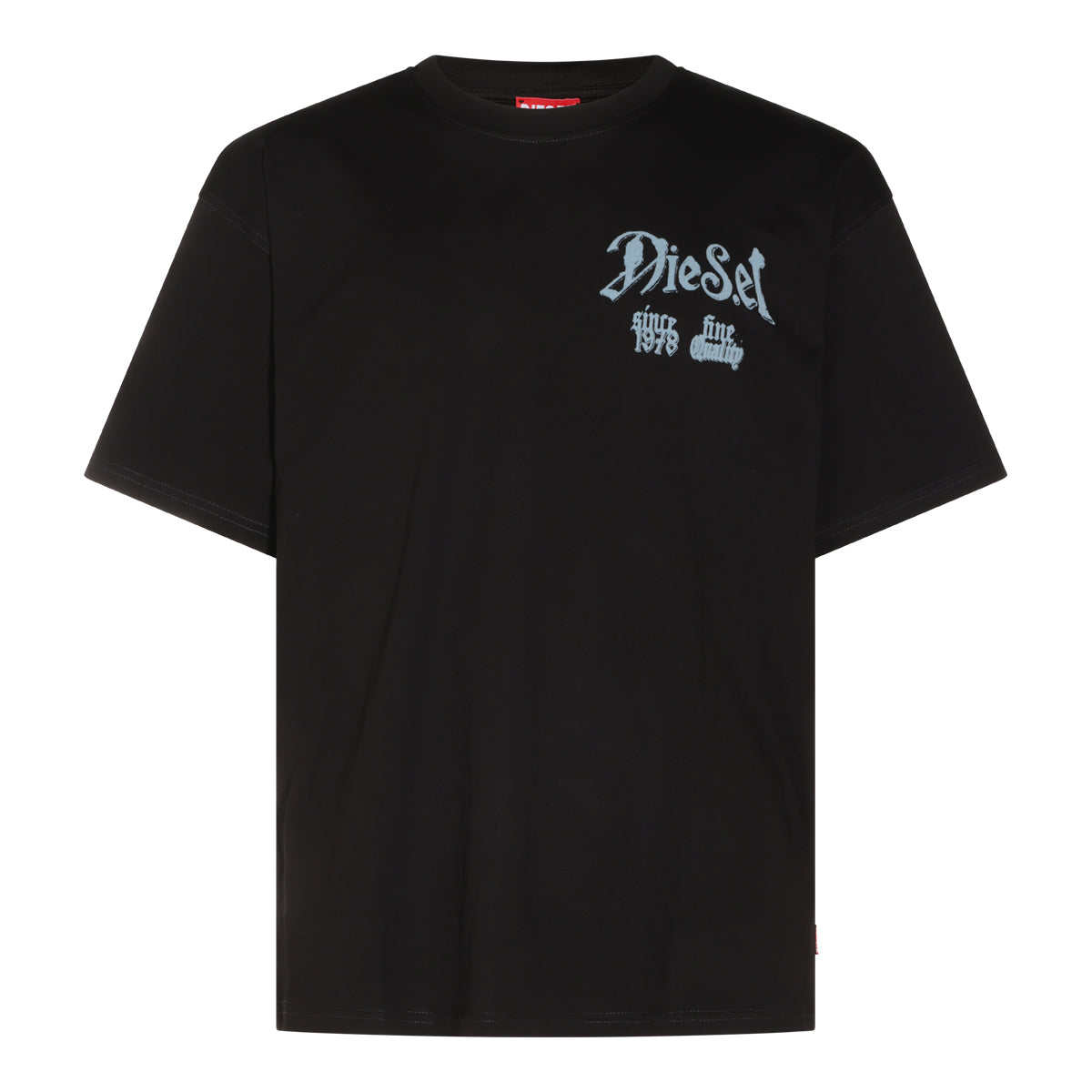 BLACK COTTON T-SHIRT