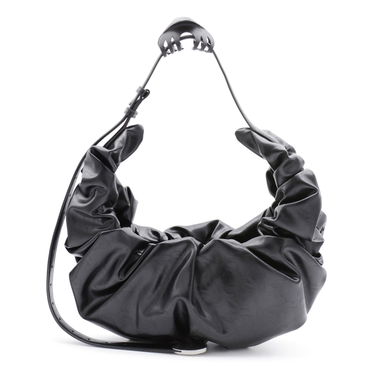 BLACK GRAB-D HOBO L SHOULDER BAG