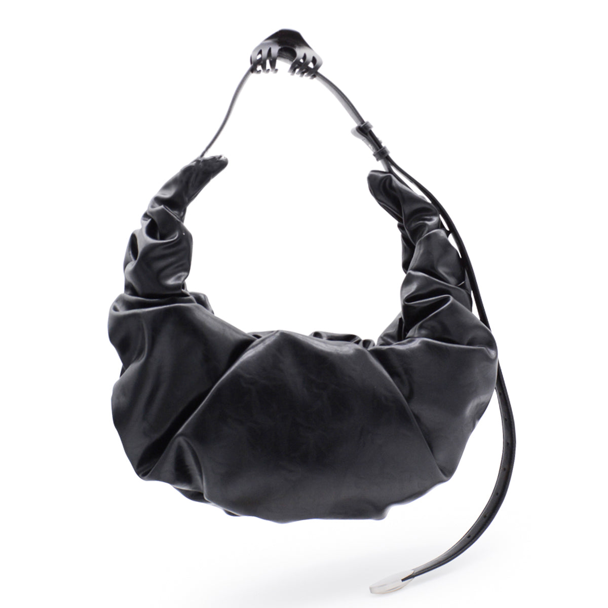 BLACK GRAB-D HOBO L SHOULDER BAG