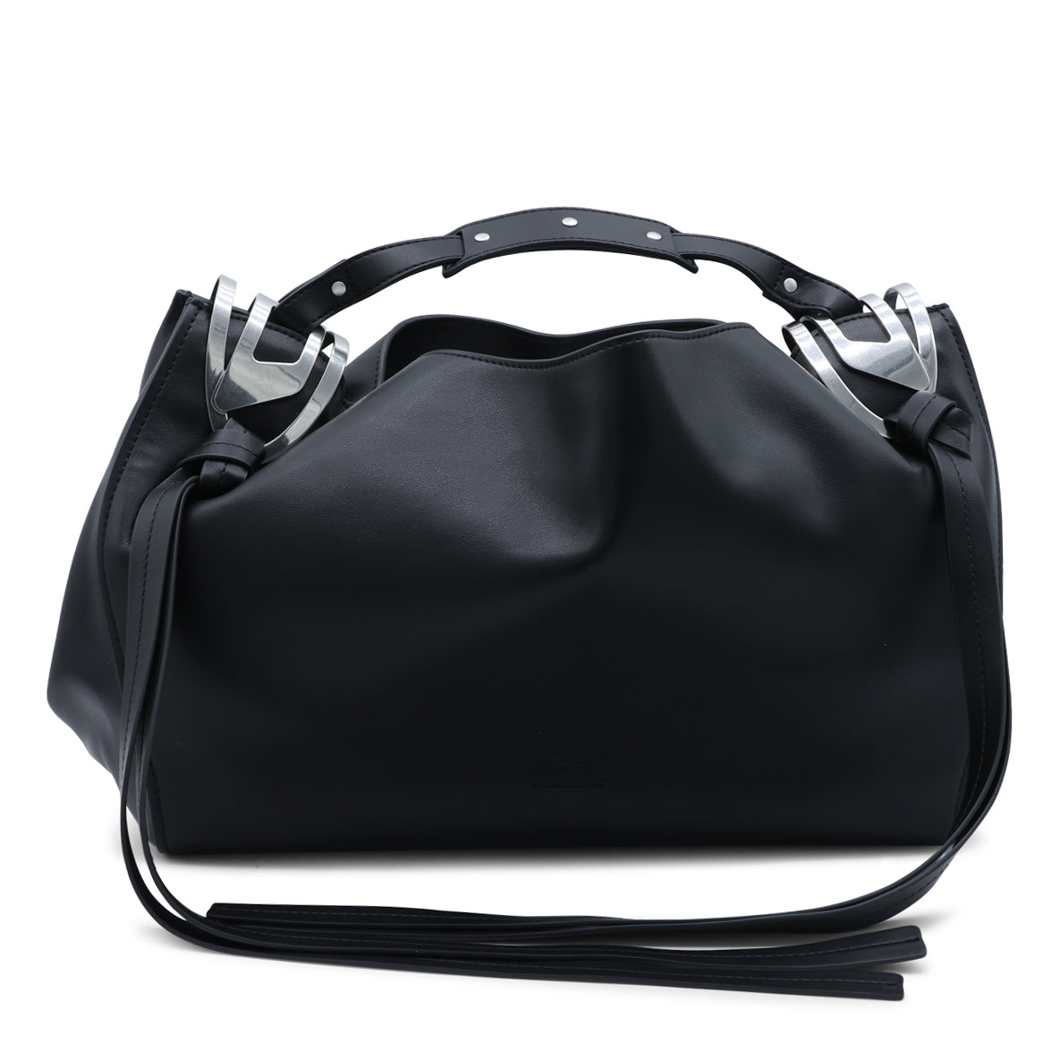 BLACK KNOT TOP HANDLE BAG