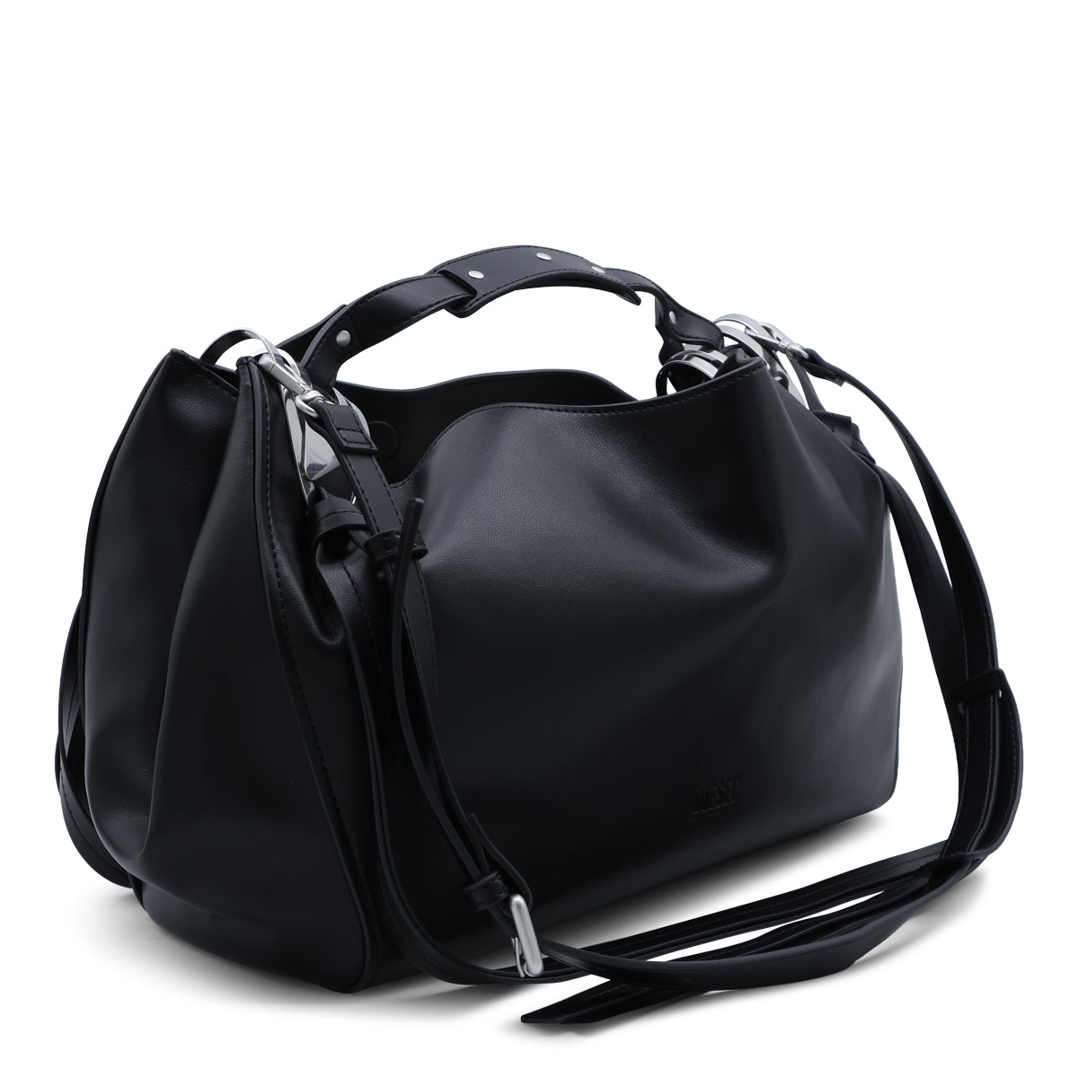 BLACK KNOT TOP HANDLE BAG