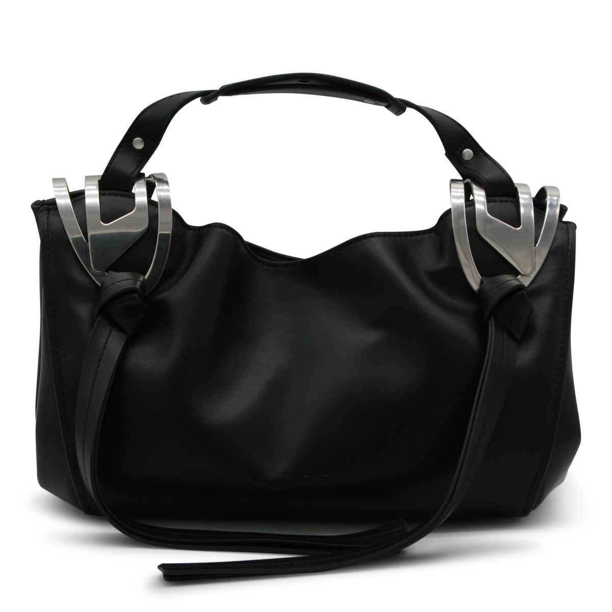 BLACK KNOT-D S TOP HANDLE BAG