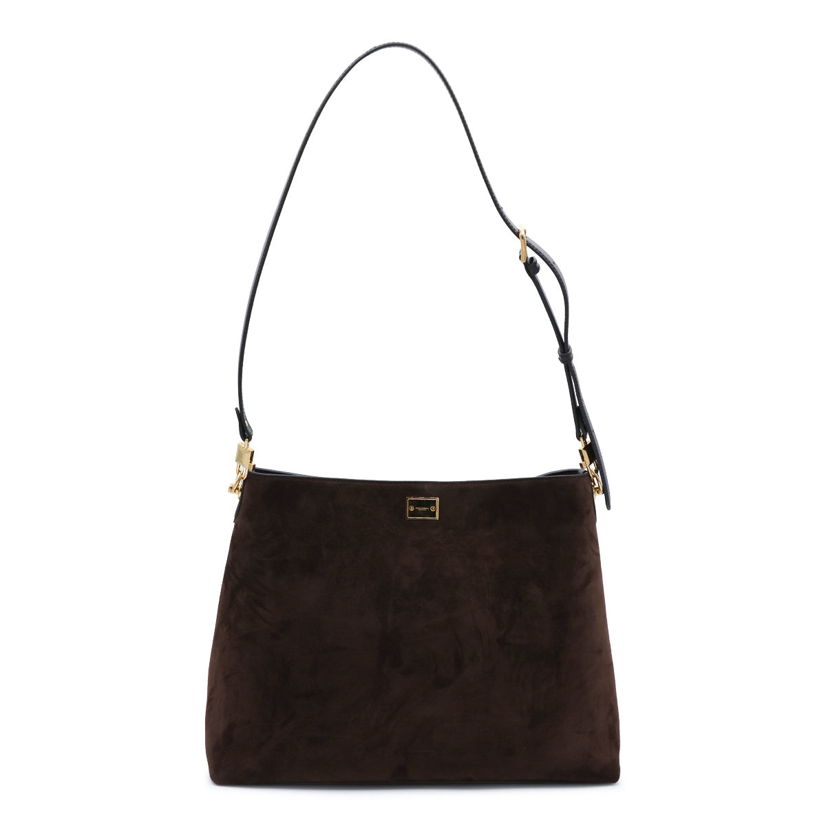 EBONY SUEDE LARGE SHOULDER BAG