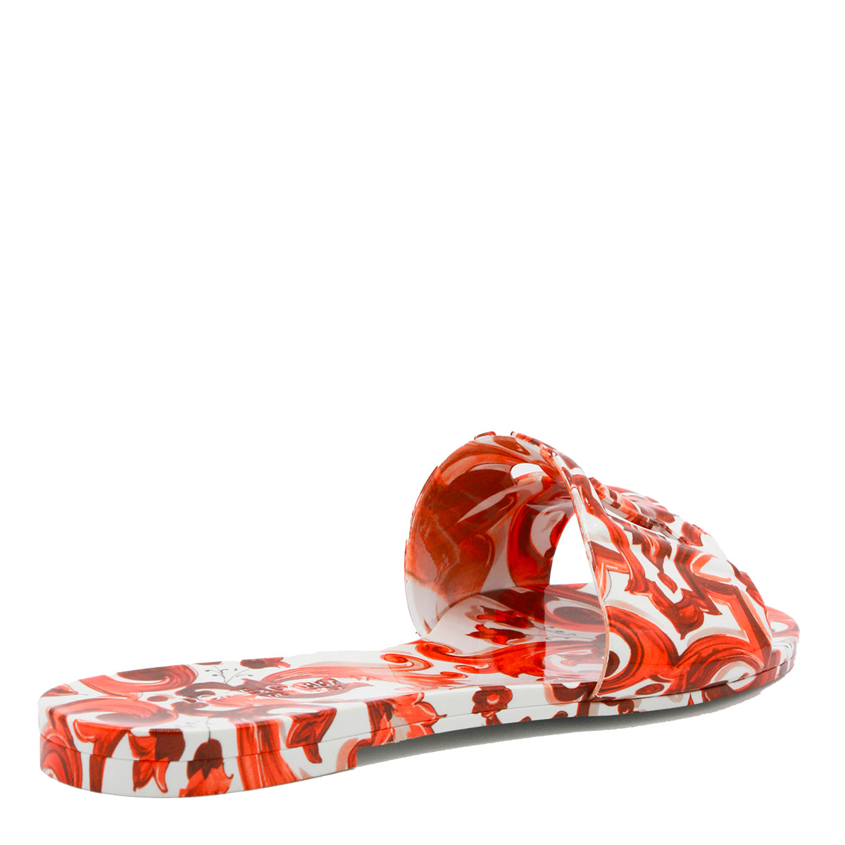 WHITE AND ORANGE MAIOLICA FLATS