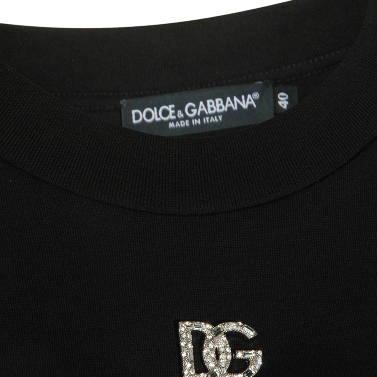 BLACK COTTON T-SHIRT